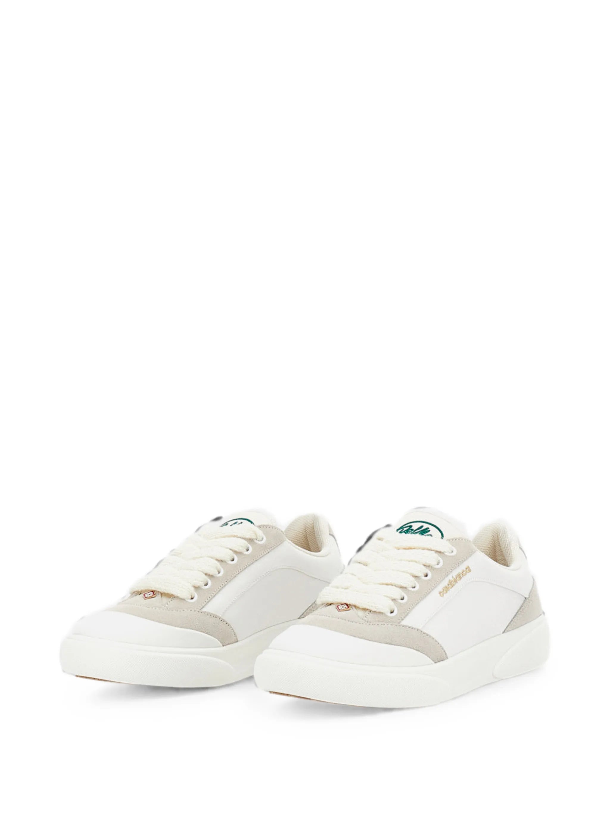 multi-texture panelled sneakers