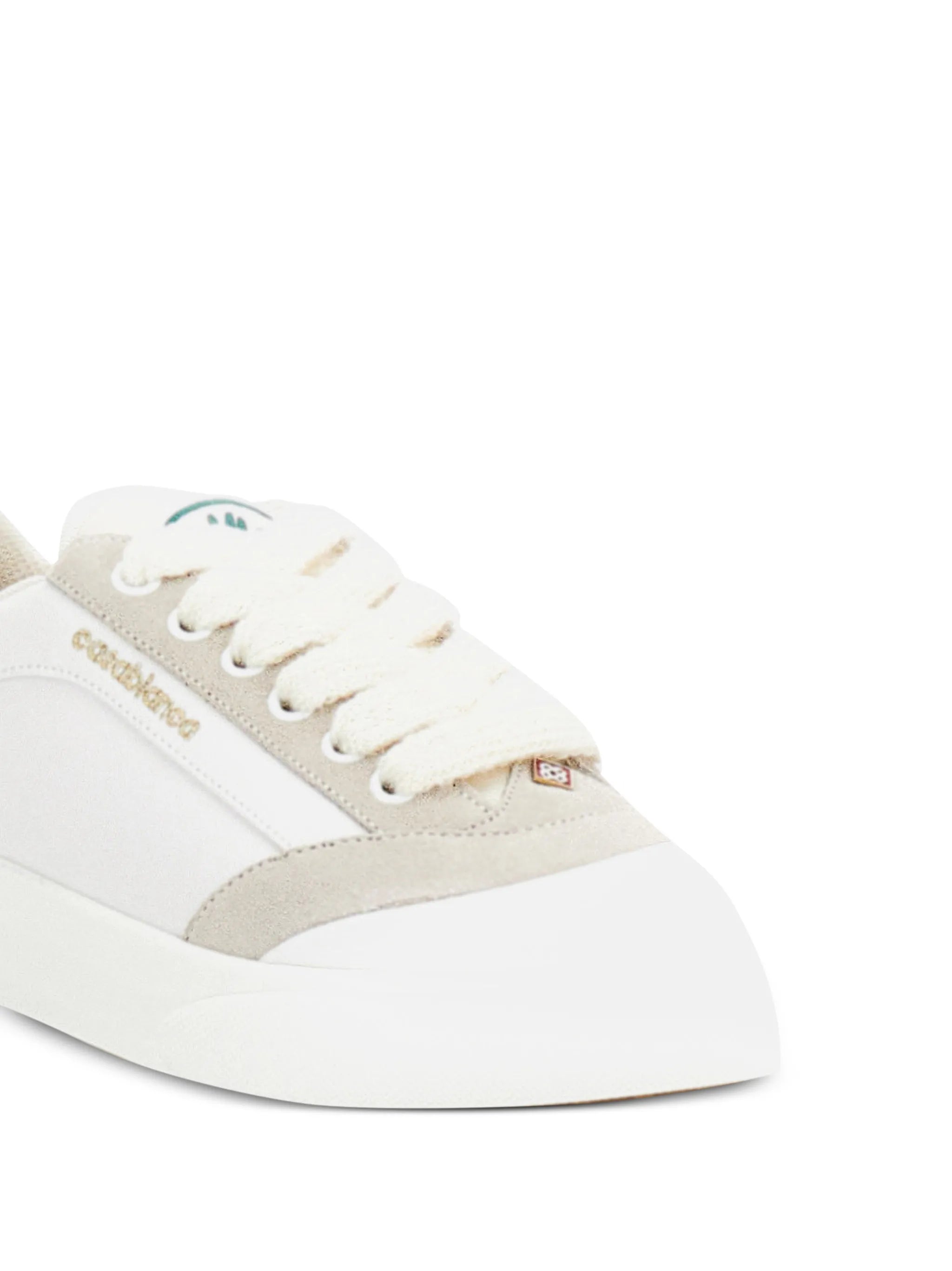 multi-texture panelled sneakers