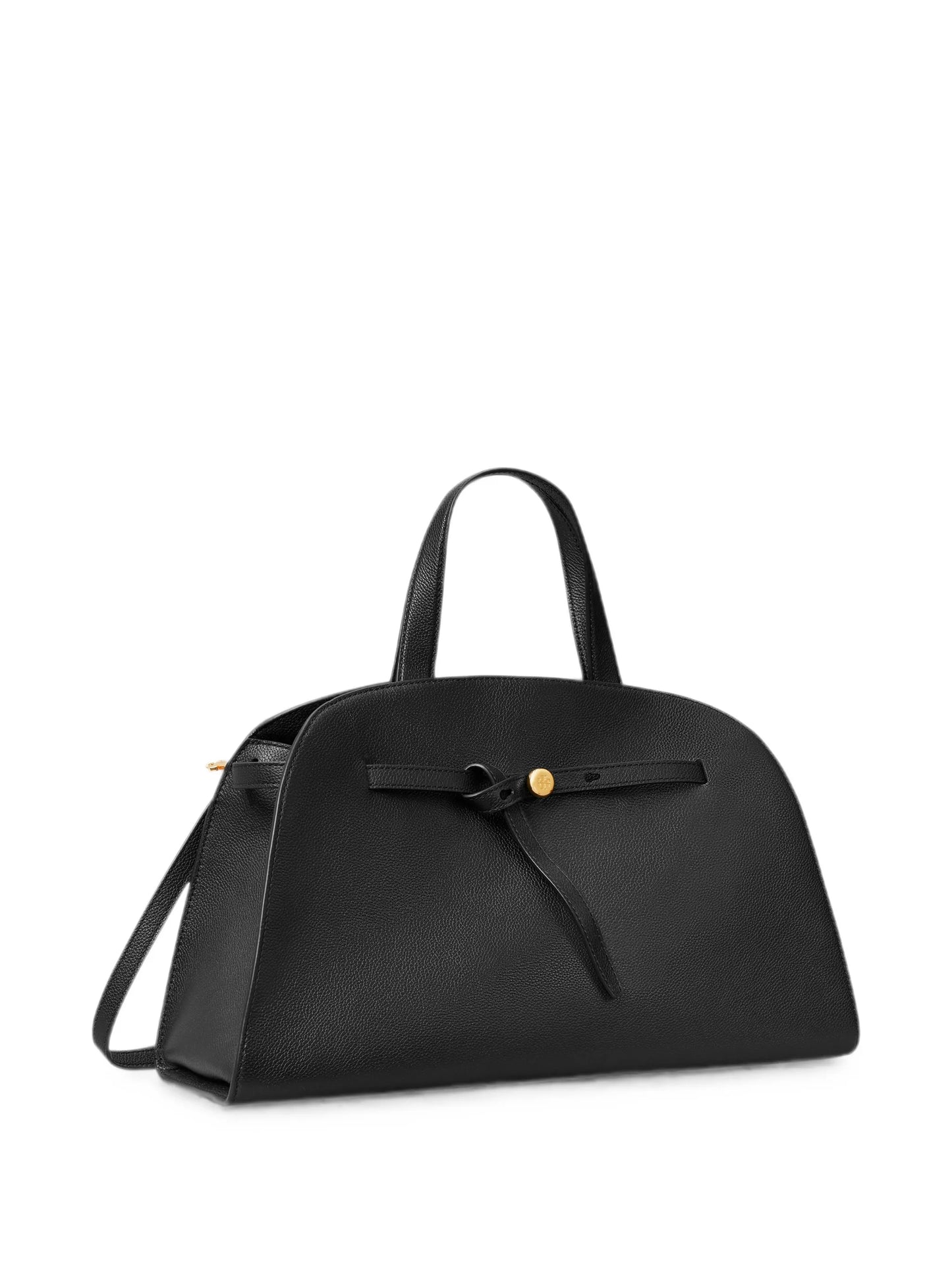 logo-plaque leather tote bag