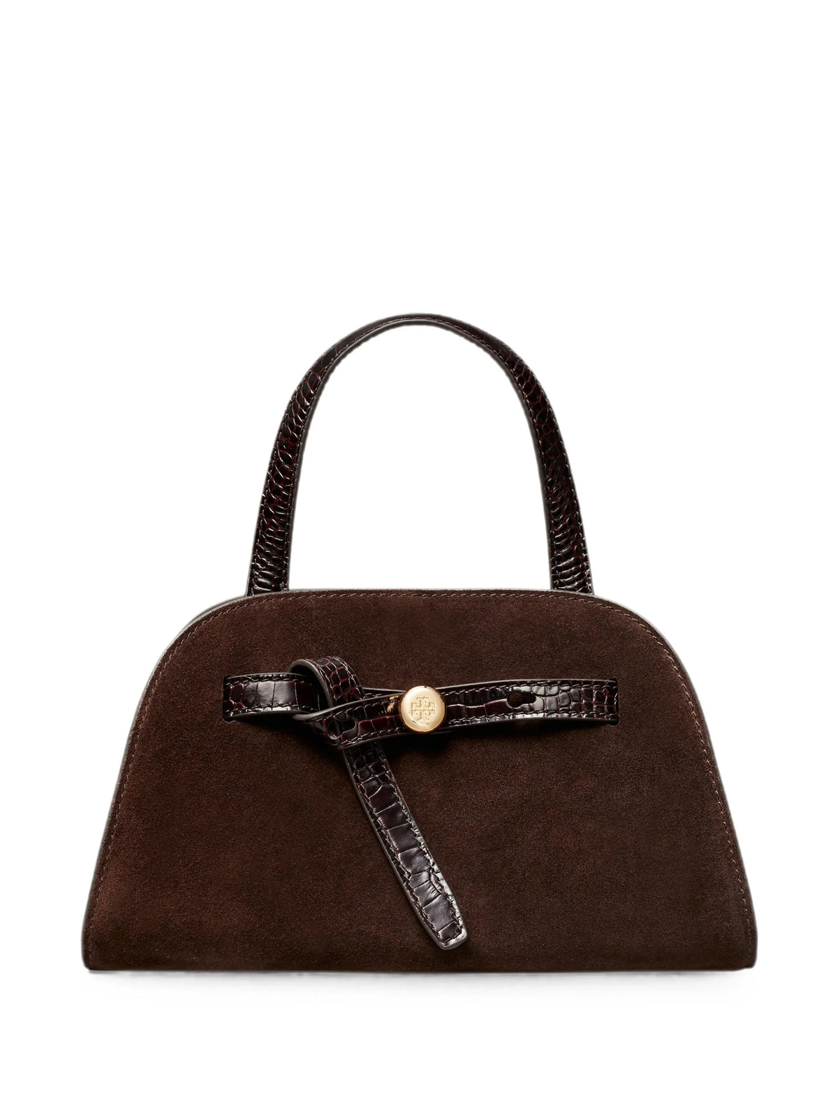 small Romy suede bauletto bag