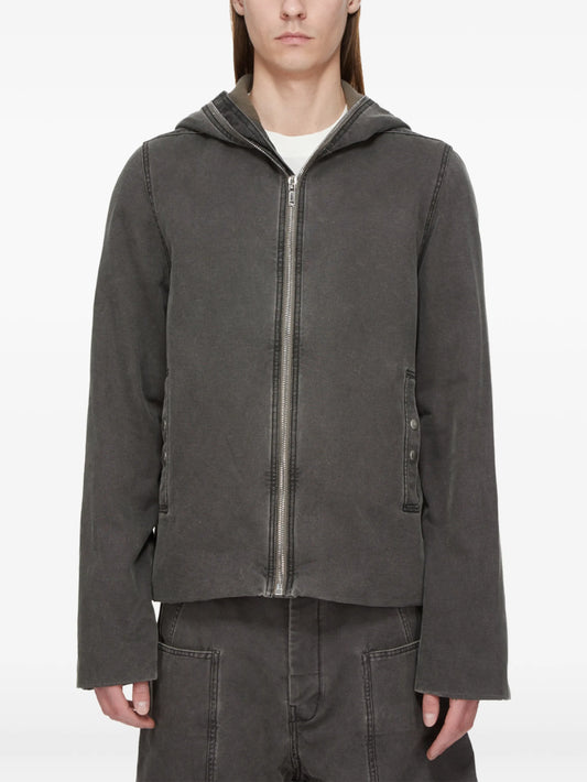 Gimp zip-up hooded jacket