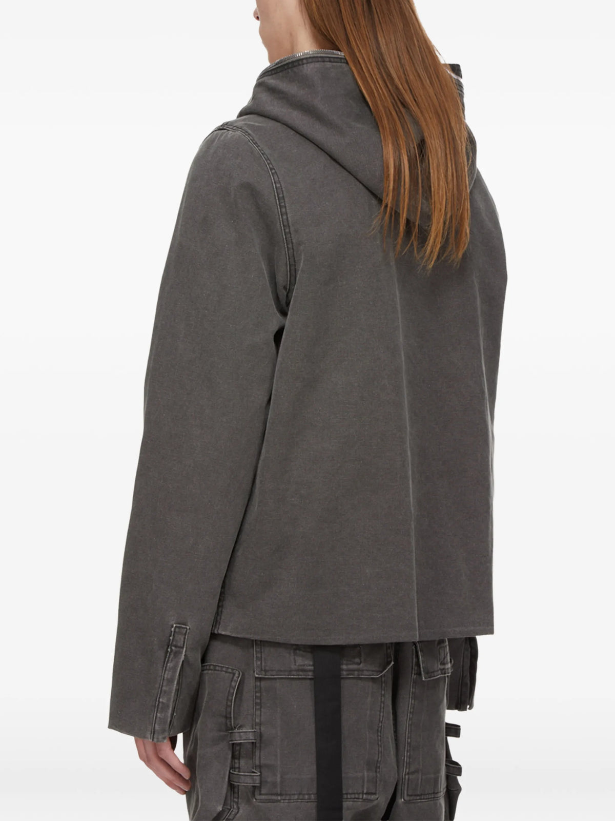 Gimp zip-up hooded jacket