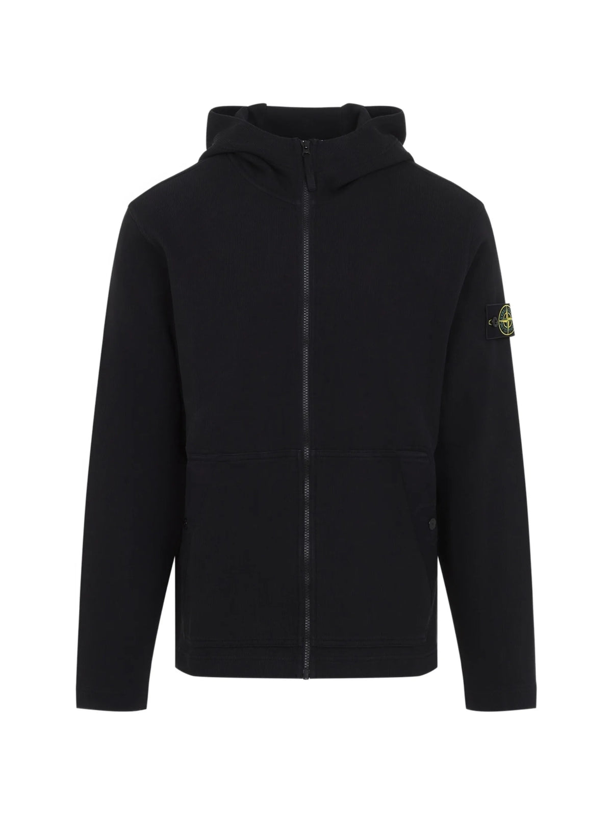 6100020 organic cotton interlock regular-fit zip-up hooded sweatshirt with pockets