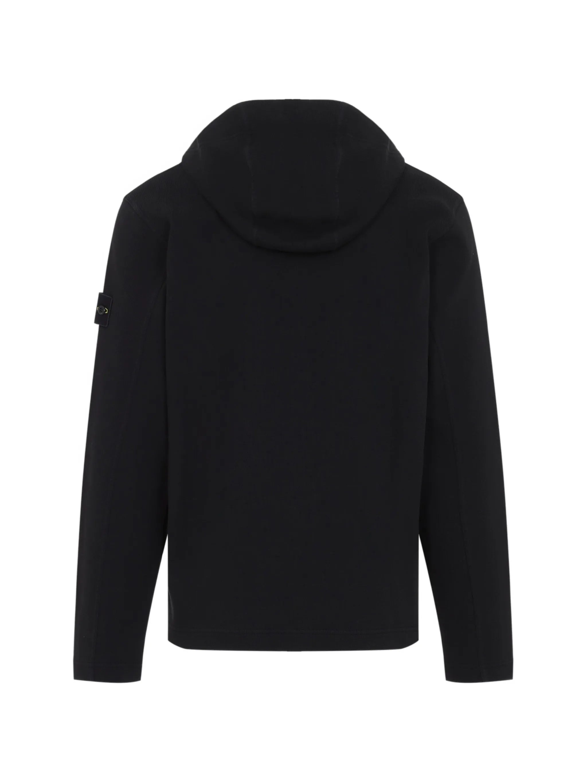 logo-patch zip-up hoodie