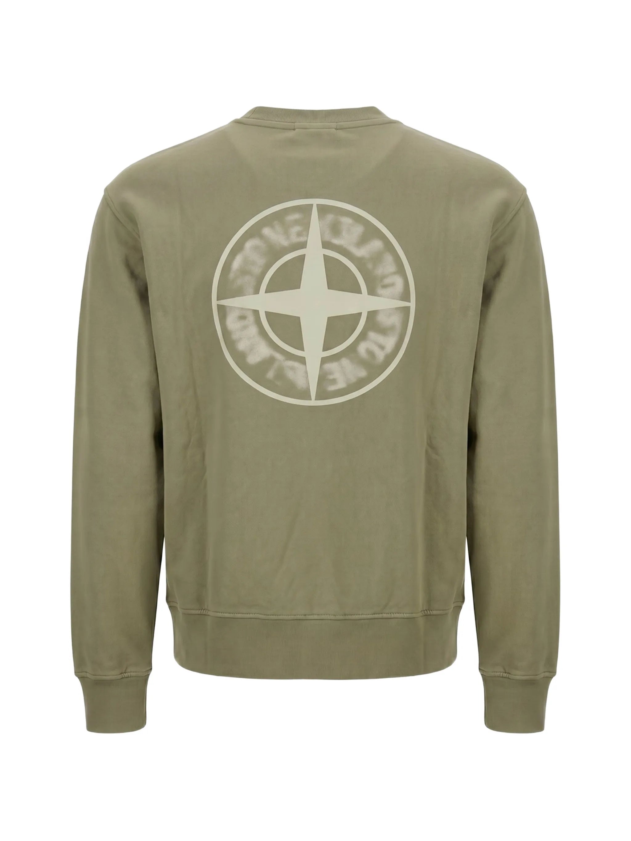 organic cotton fleece oversized-fit crewneck sweatshirt