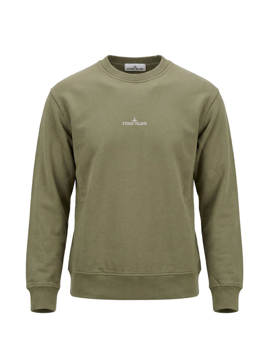 organic cotton fleece oversized-fit crewneck sweatshirt