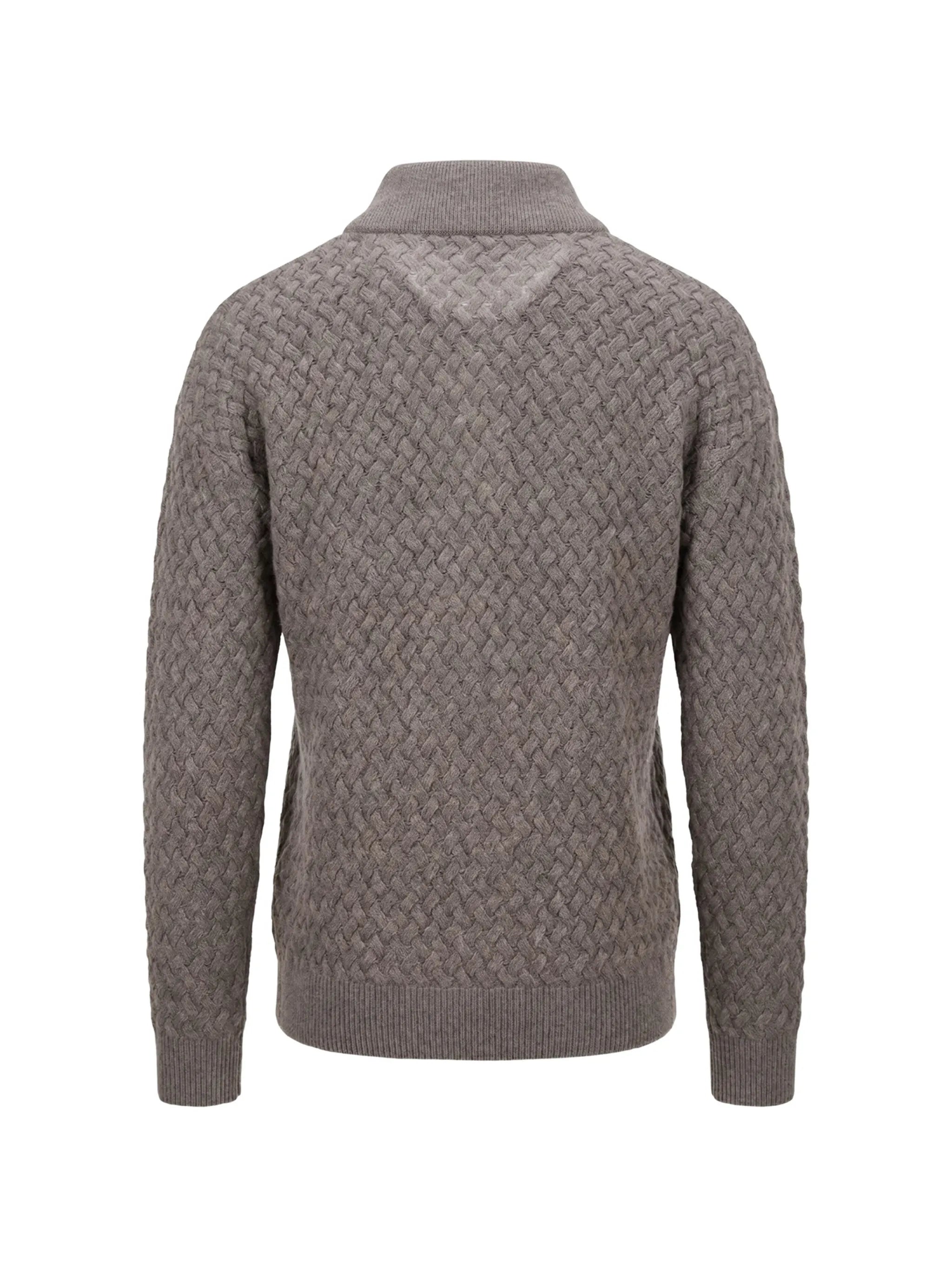 Intreccio-knit wool sweater