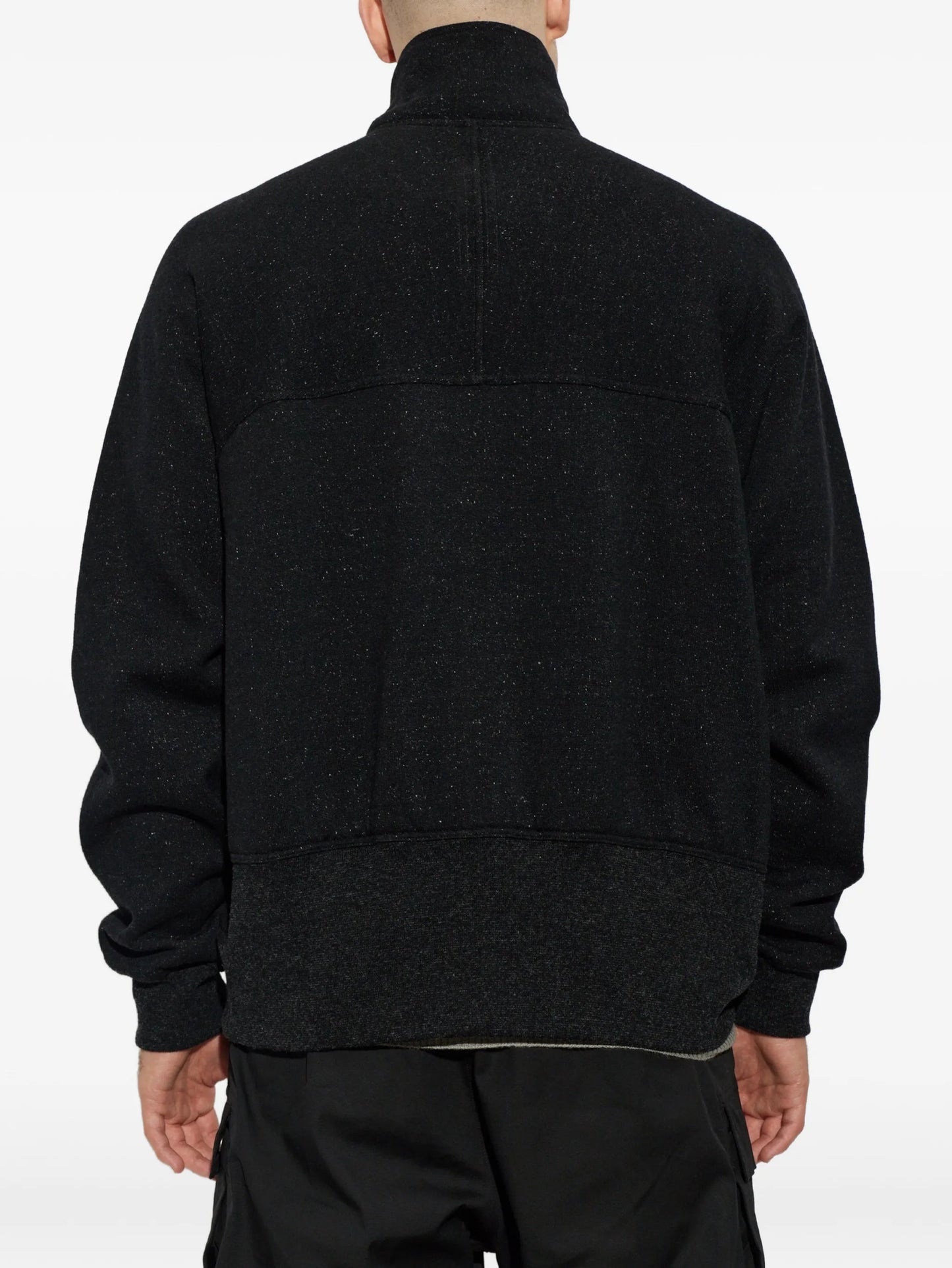 stand-up collar zip-up sweater