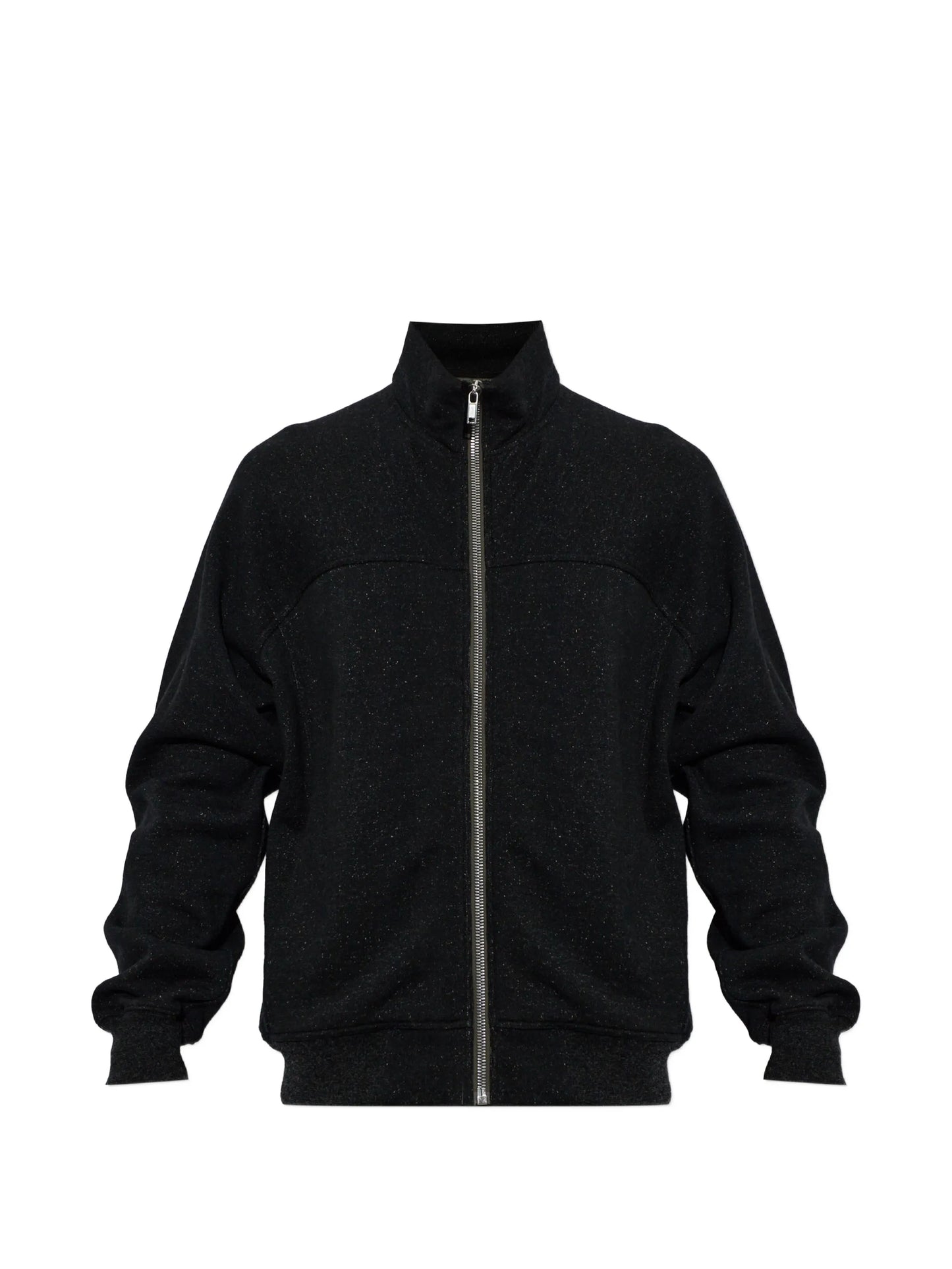 stand-up collar zip-up sweater
