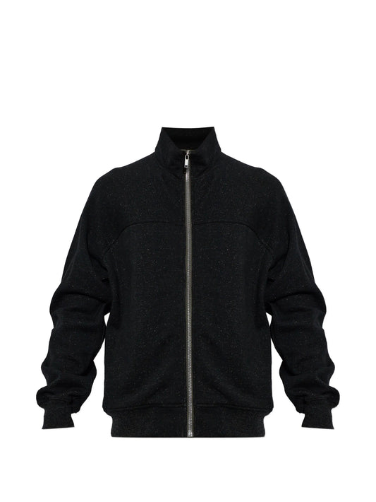 stand-up collar zip-up sweater