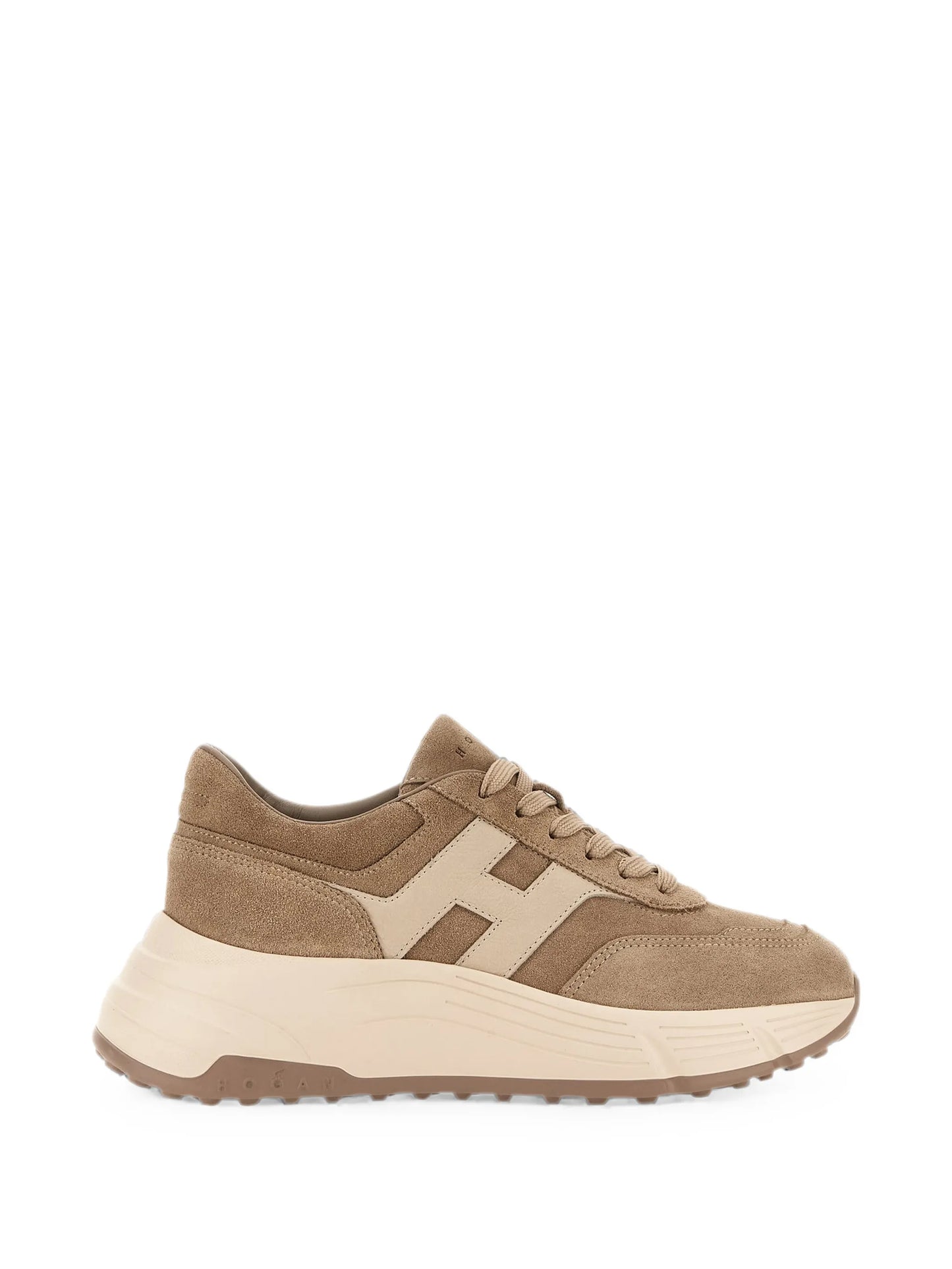 suede logo-patch sneakers