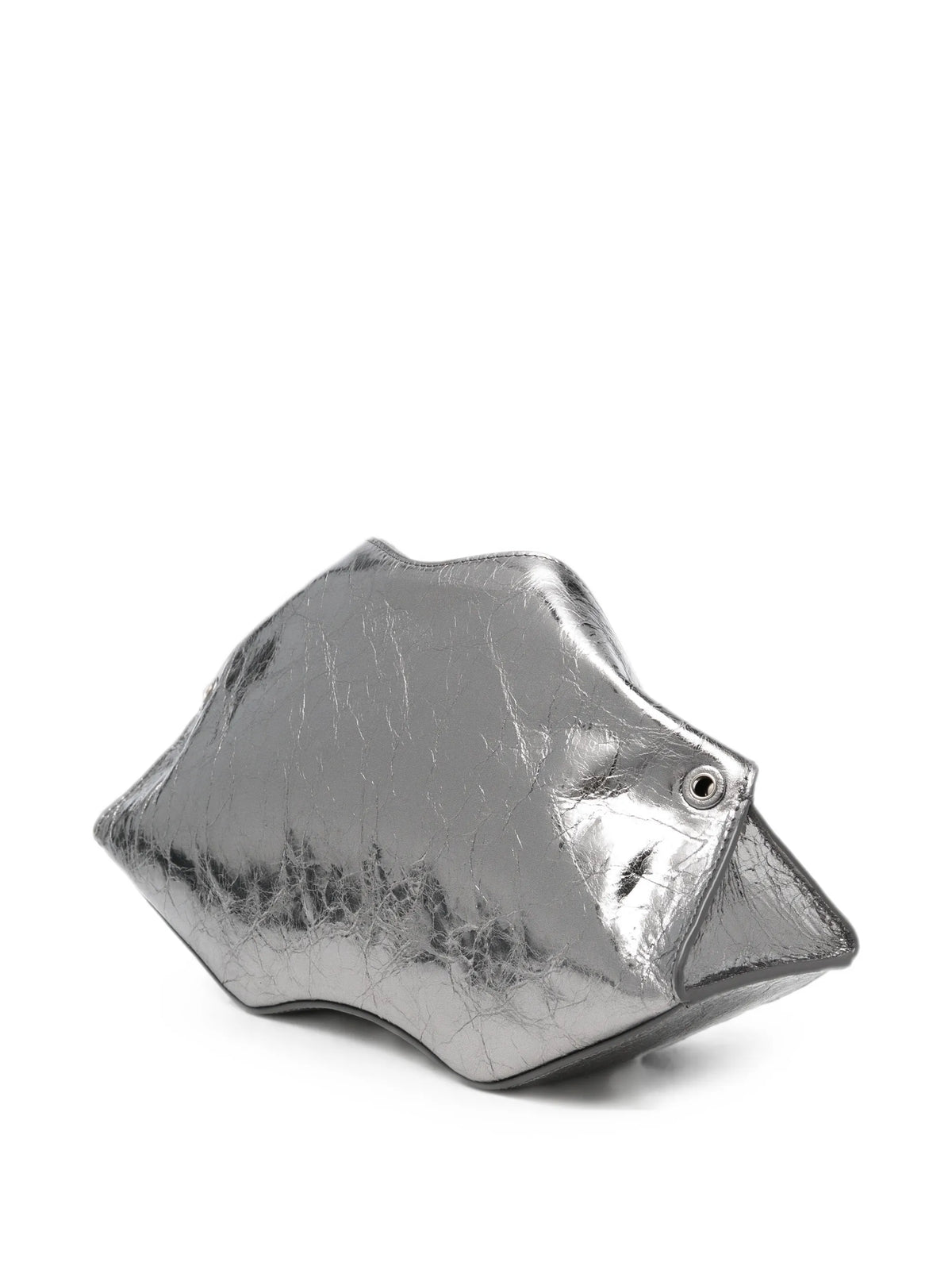 Manta clutch in dark silver