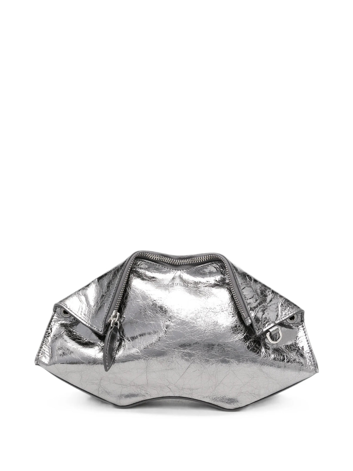 Manta clutch in dark silver