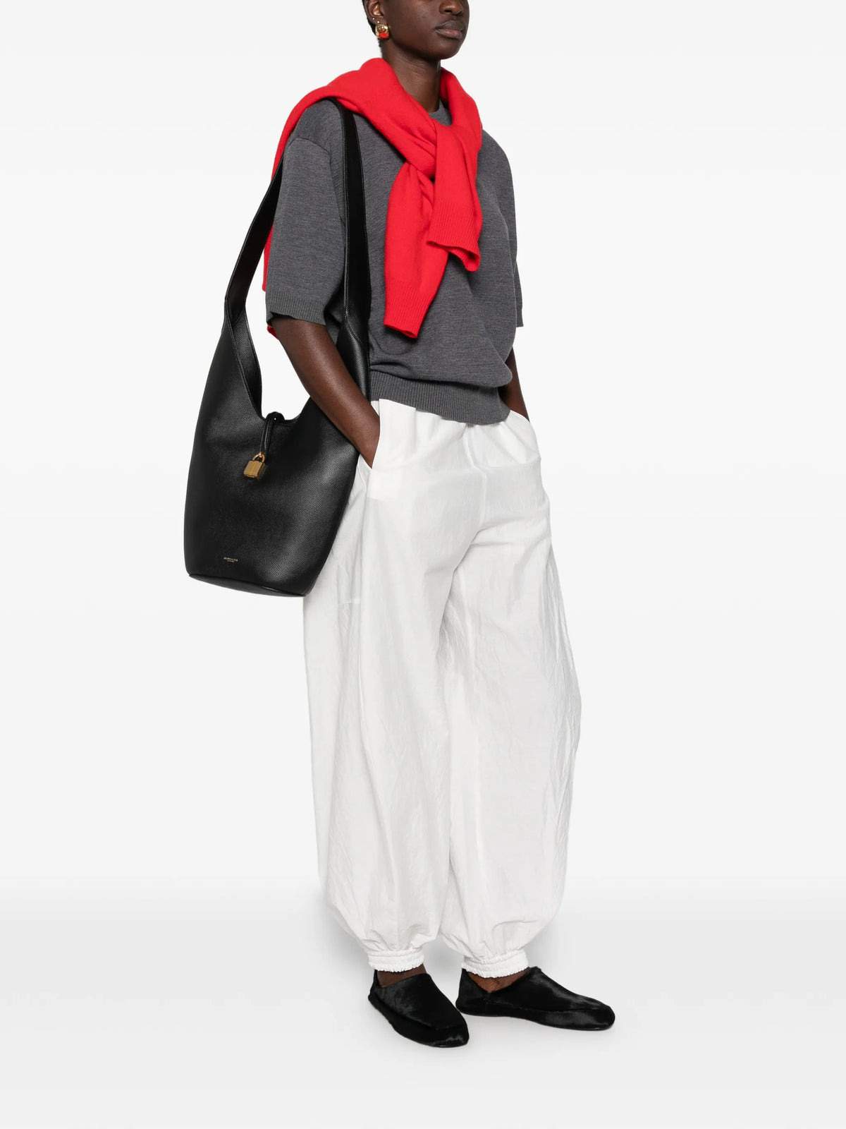 Siena grained-leather shoulder bag