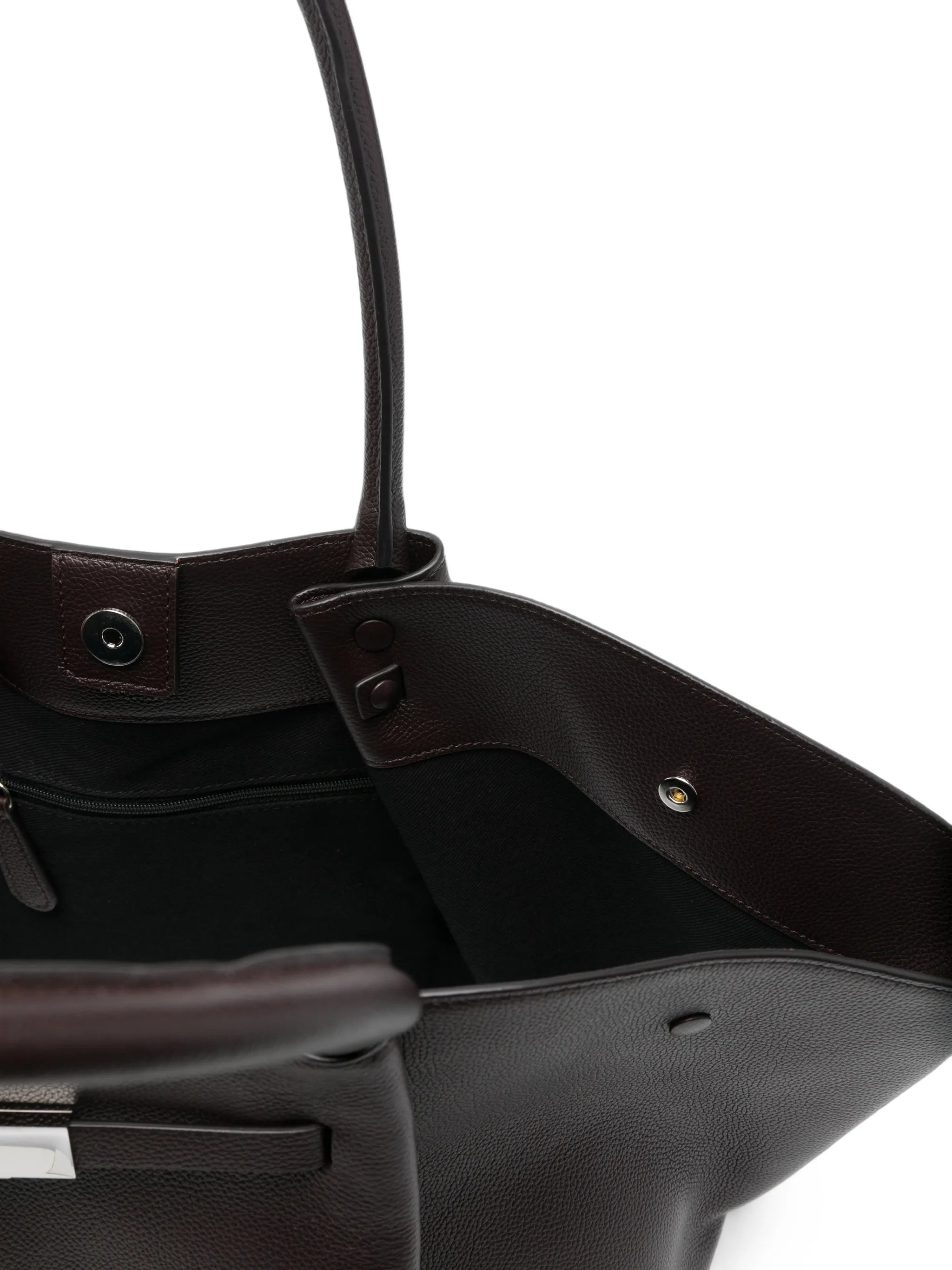 New York grained leather small tote bag