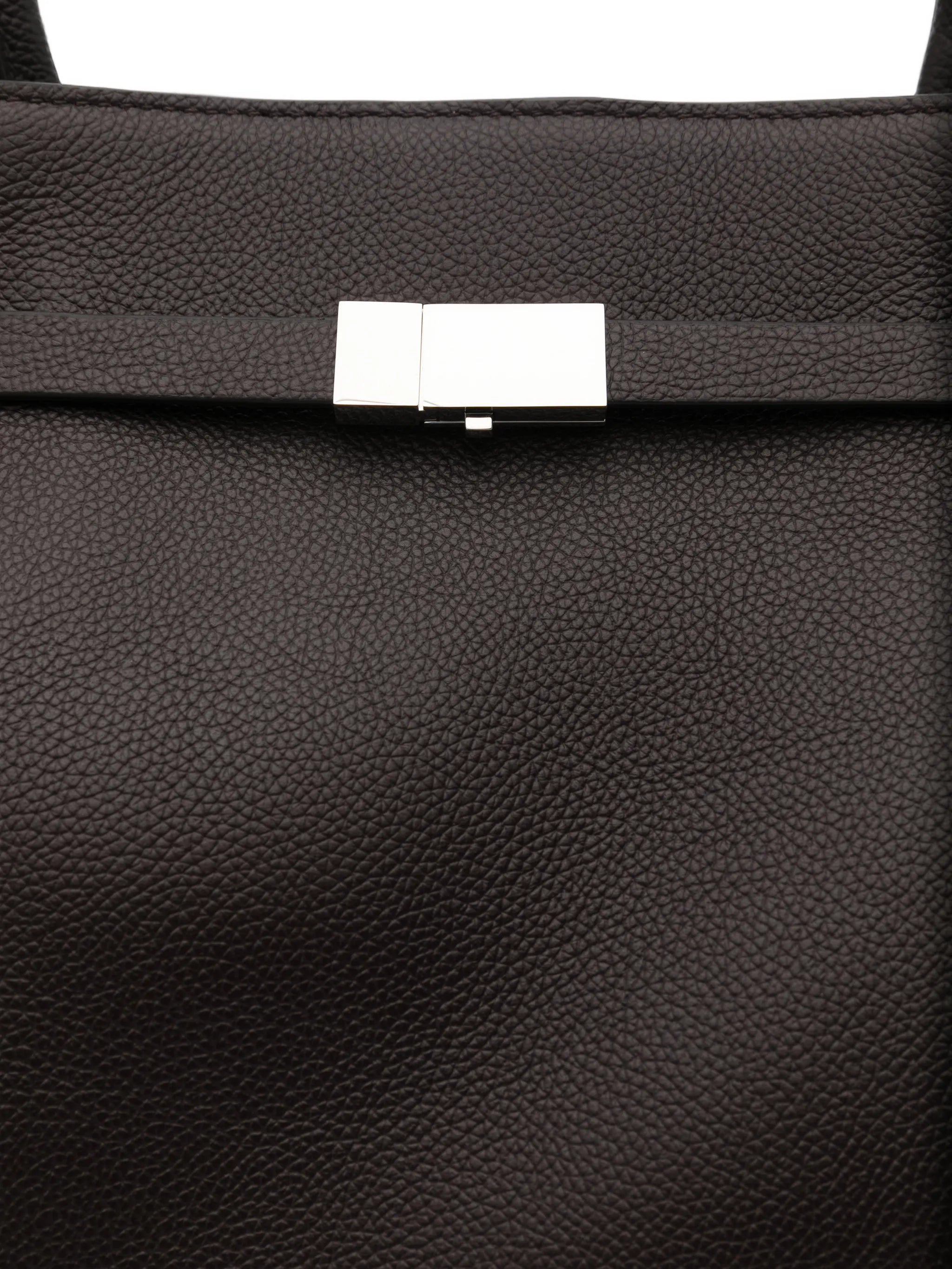 New York grained leather small tote bag