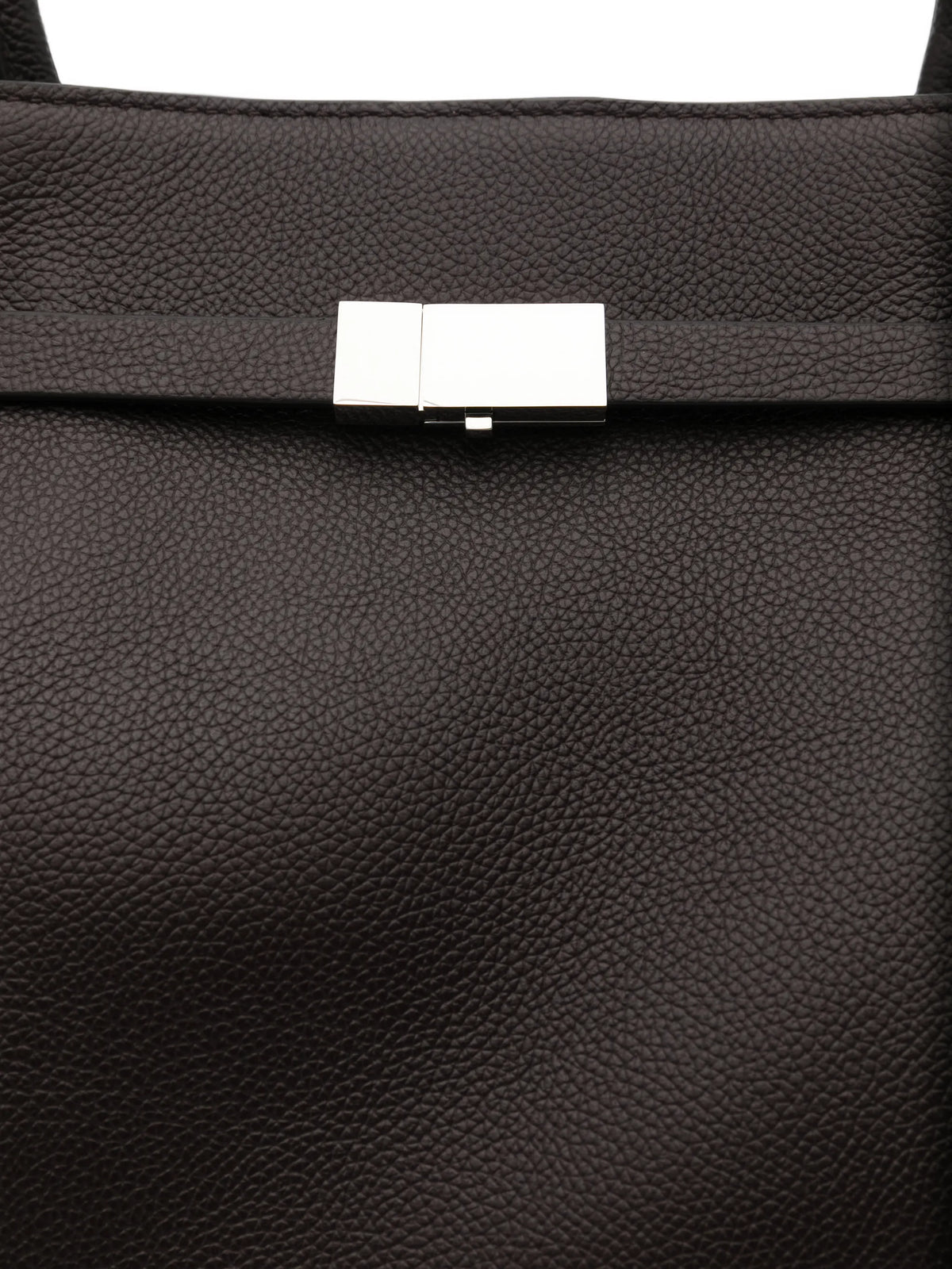 New York grained leather small tote bag
