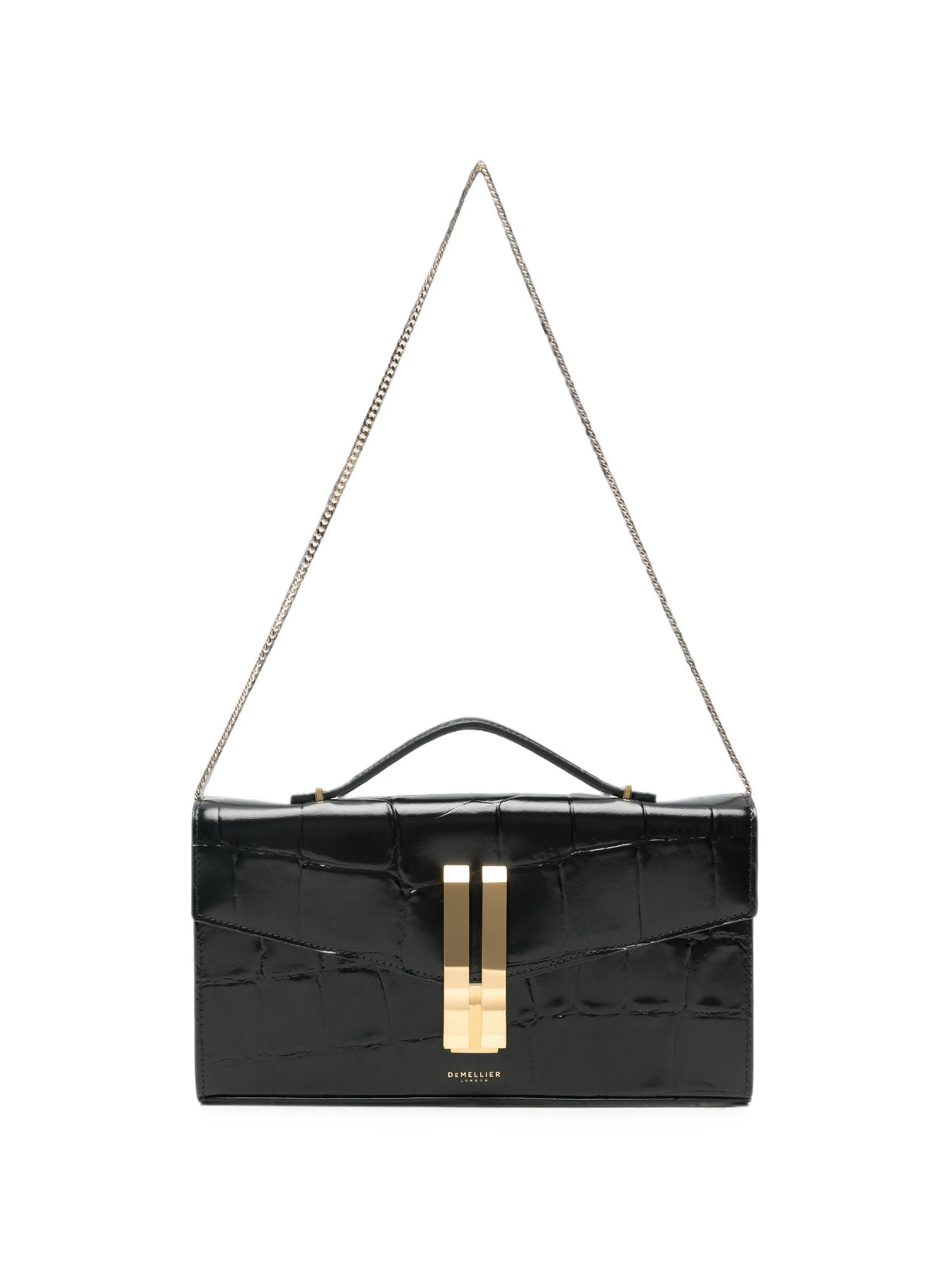 Vancouver croc-effect clutch bag