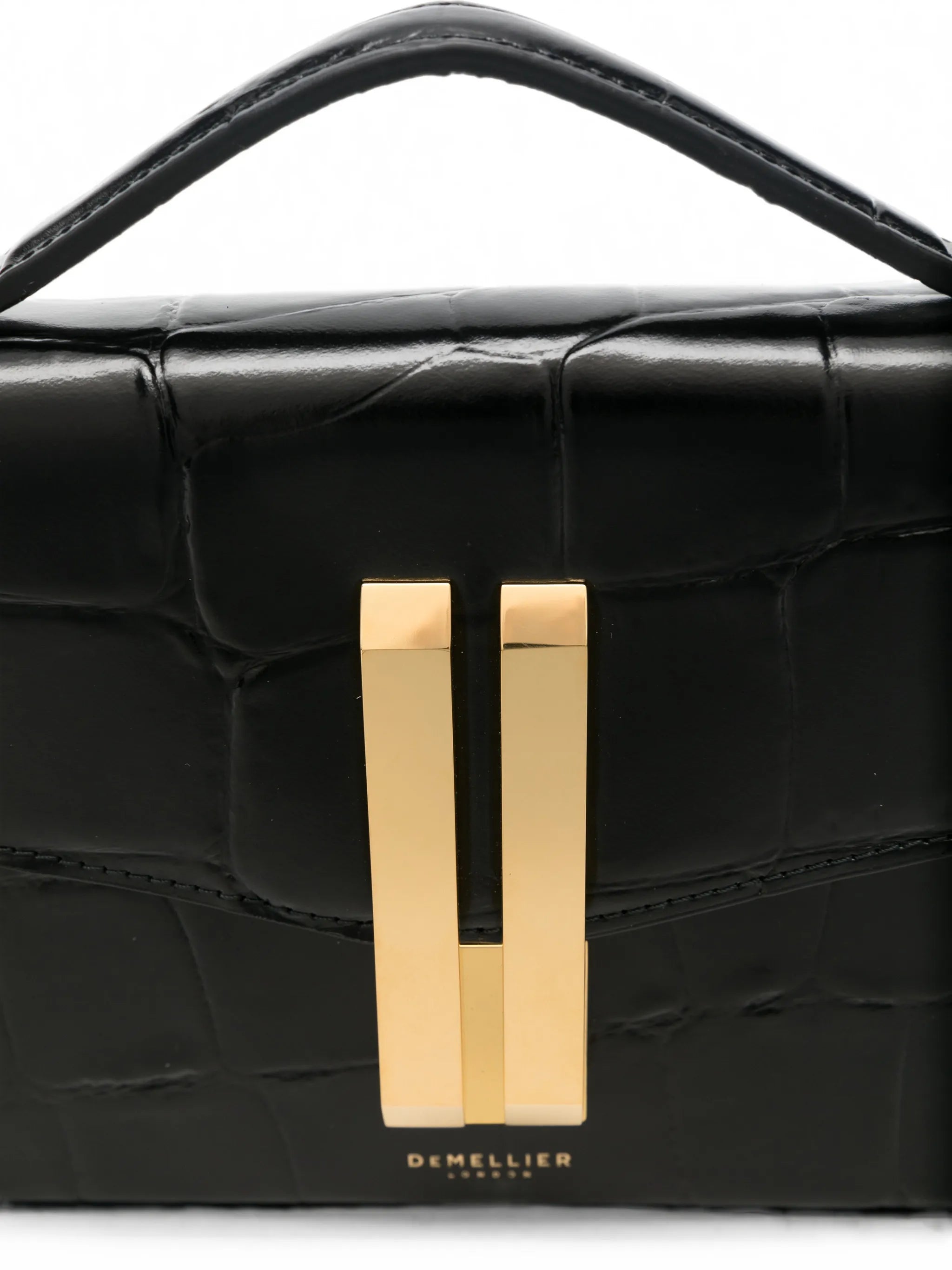 Vancouver croc-effect clutch bag