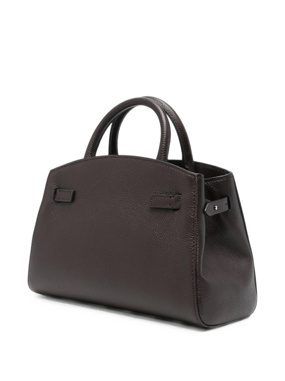 Hudson grained leather top-handle mini bag