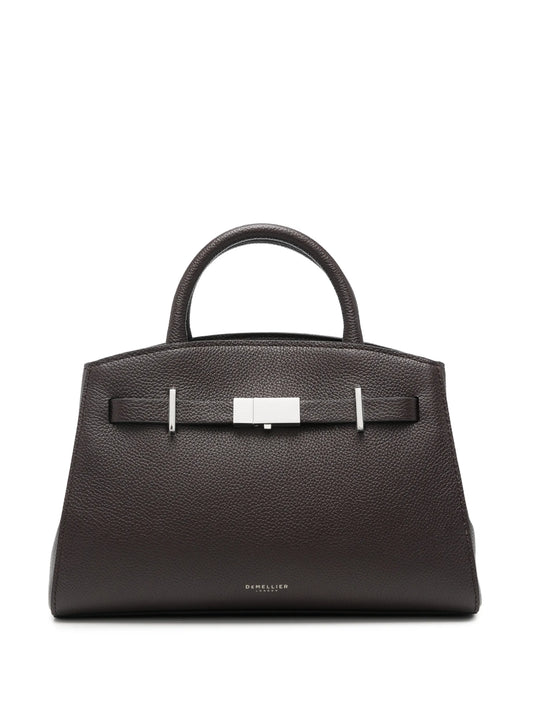 Hudson grained leather top-handle mini bag