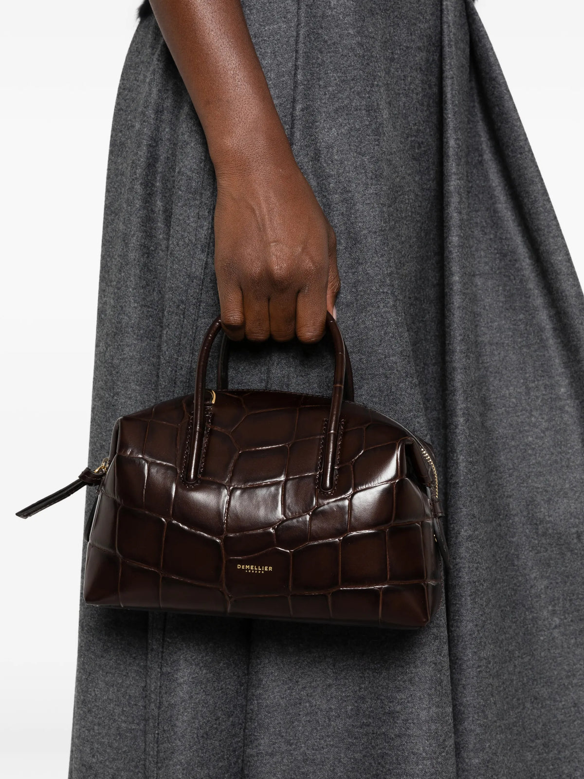 Stockholm croc-effect tote bag