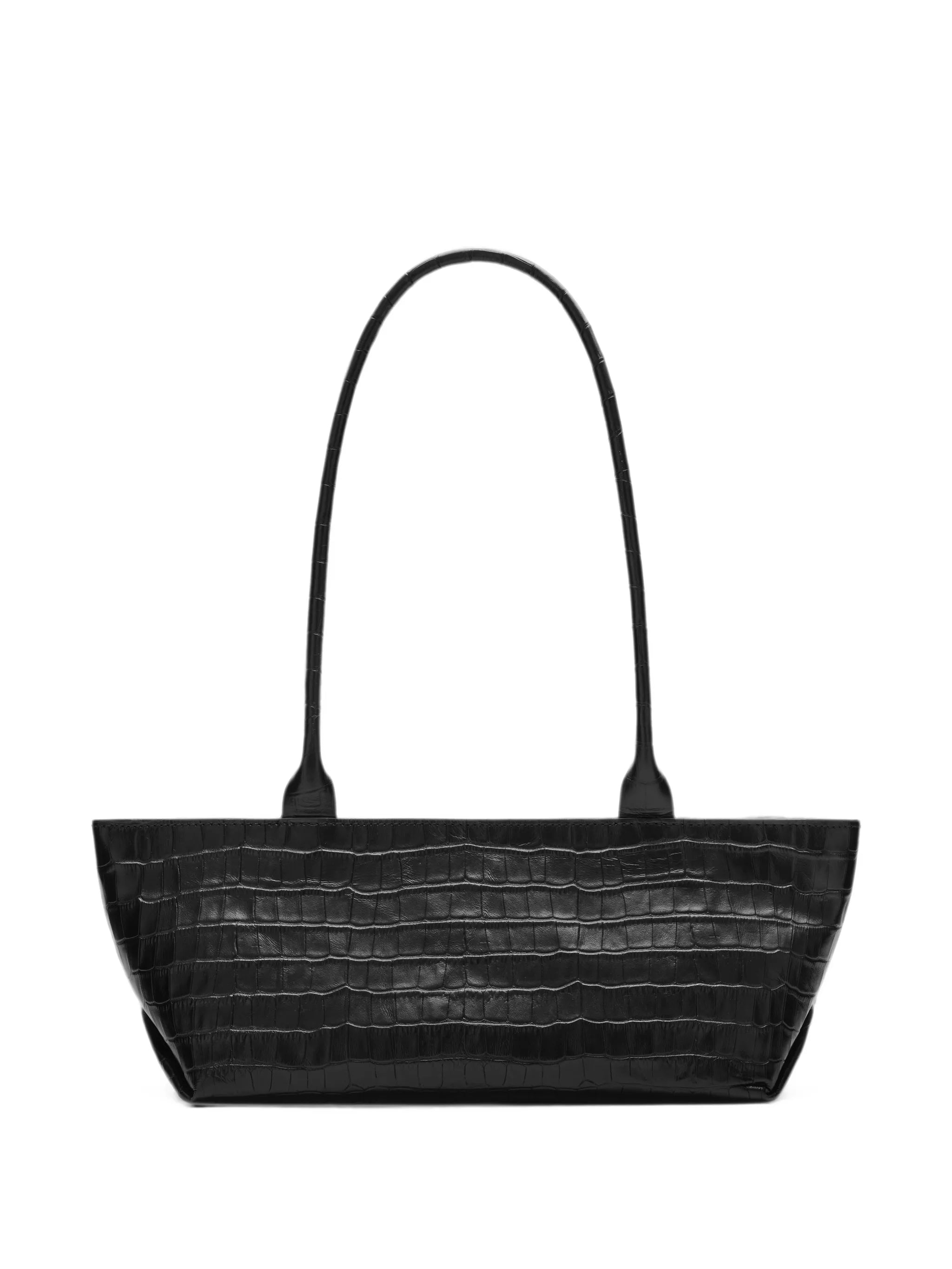 New York croc-effect shoulder bag