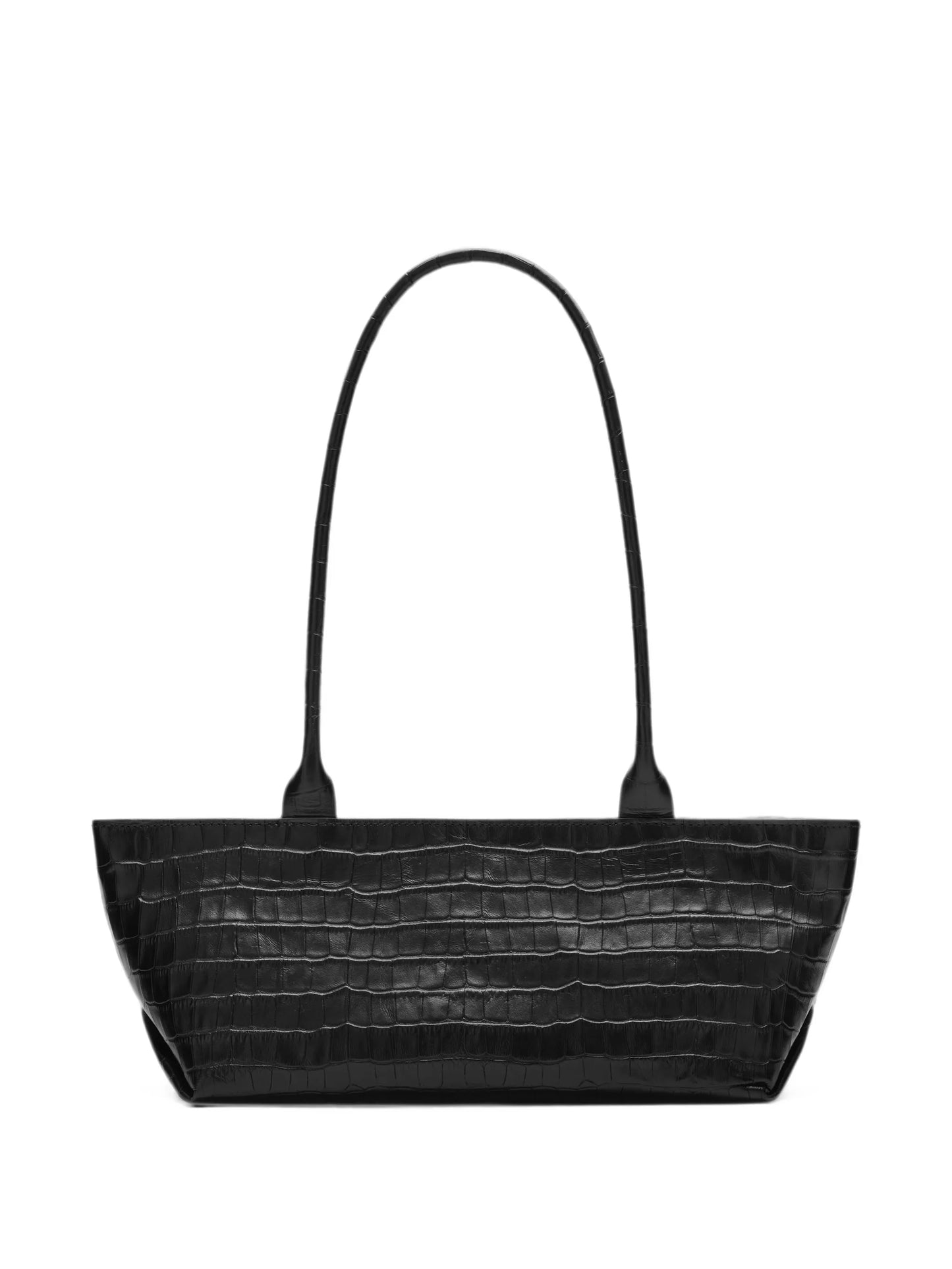 New York croc-effect shoulder bag