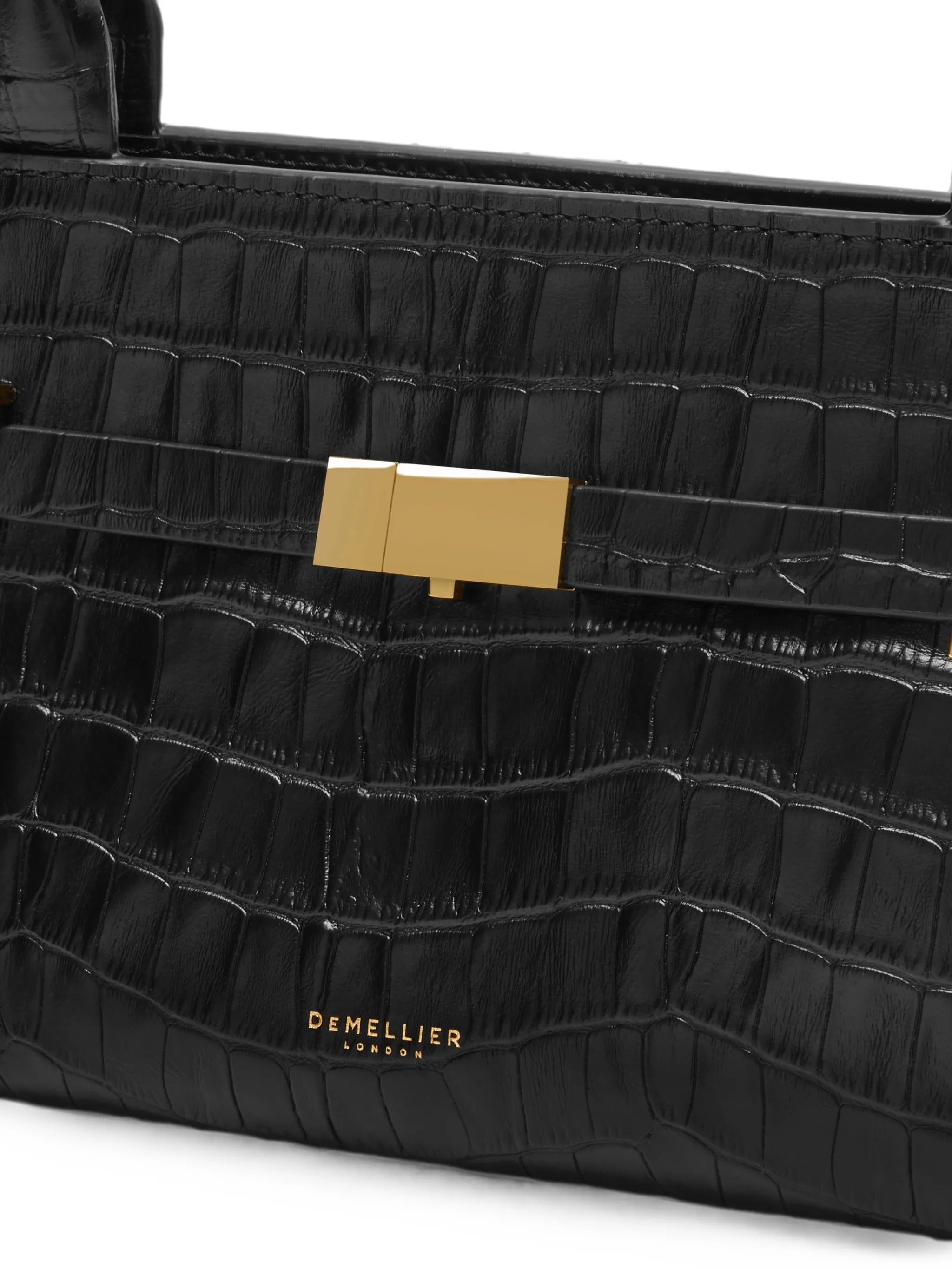 New York croc-effect shoulder bag