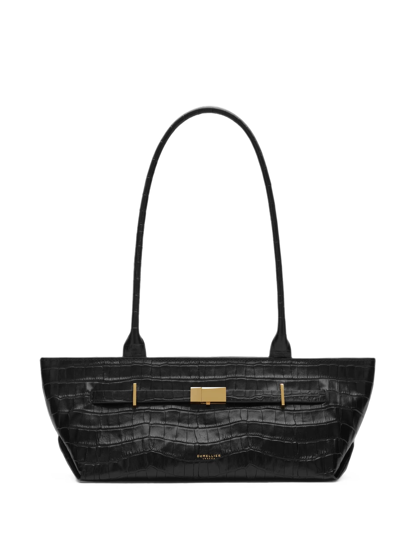 New York croc-effect shoulder bag