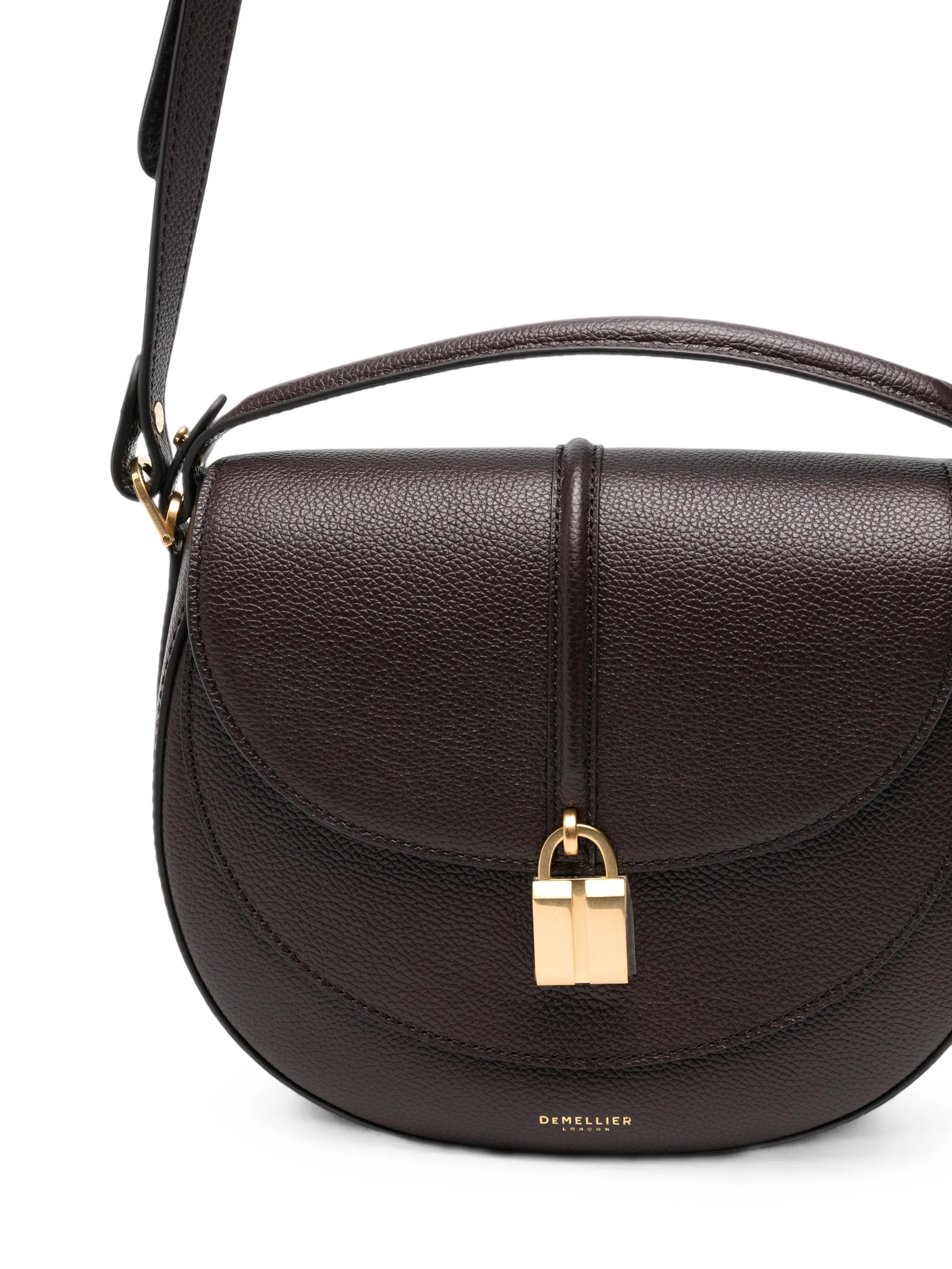 The Siena Saddle Grained Leather Crossbody Bag