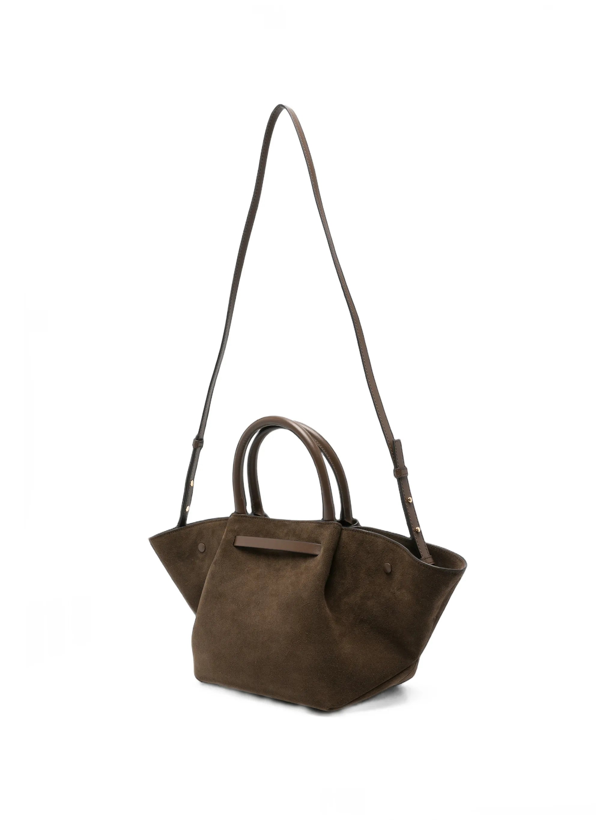 medium New York suede tote bag