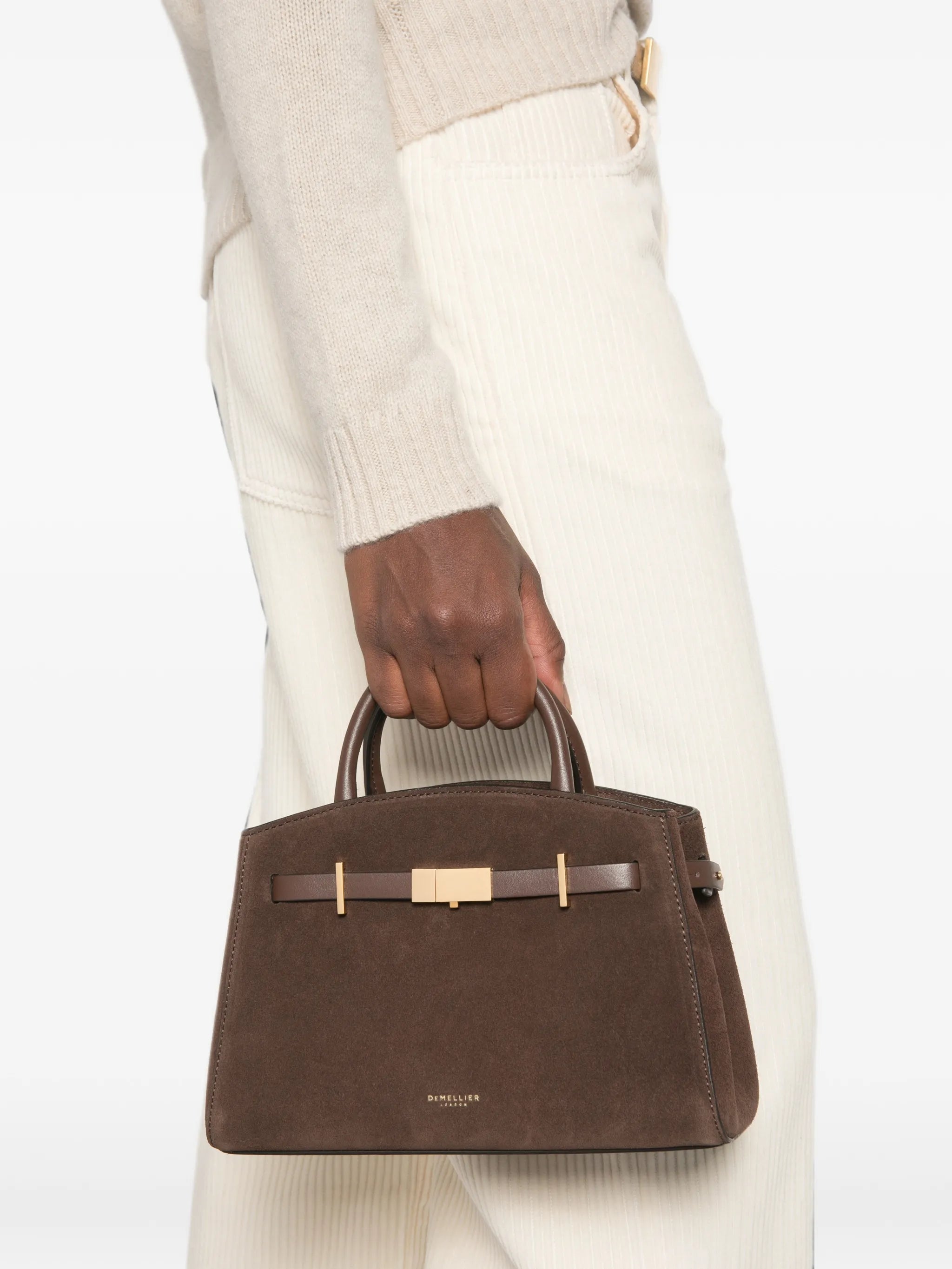small Hudson top-handle tote bag
