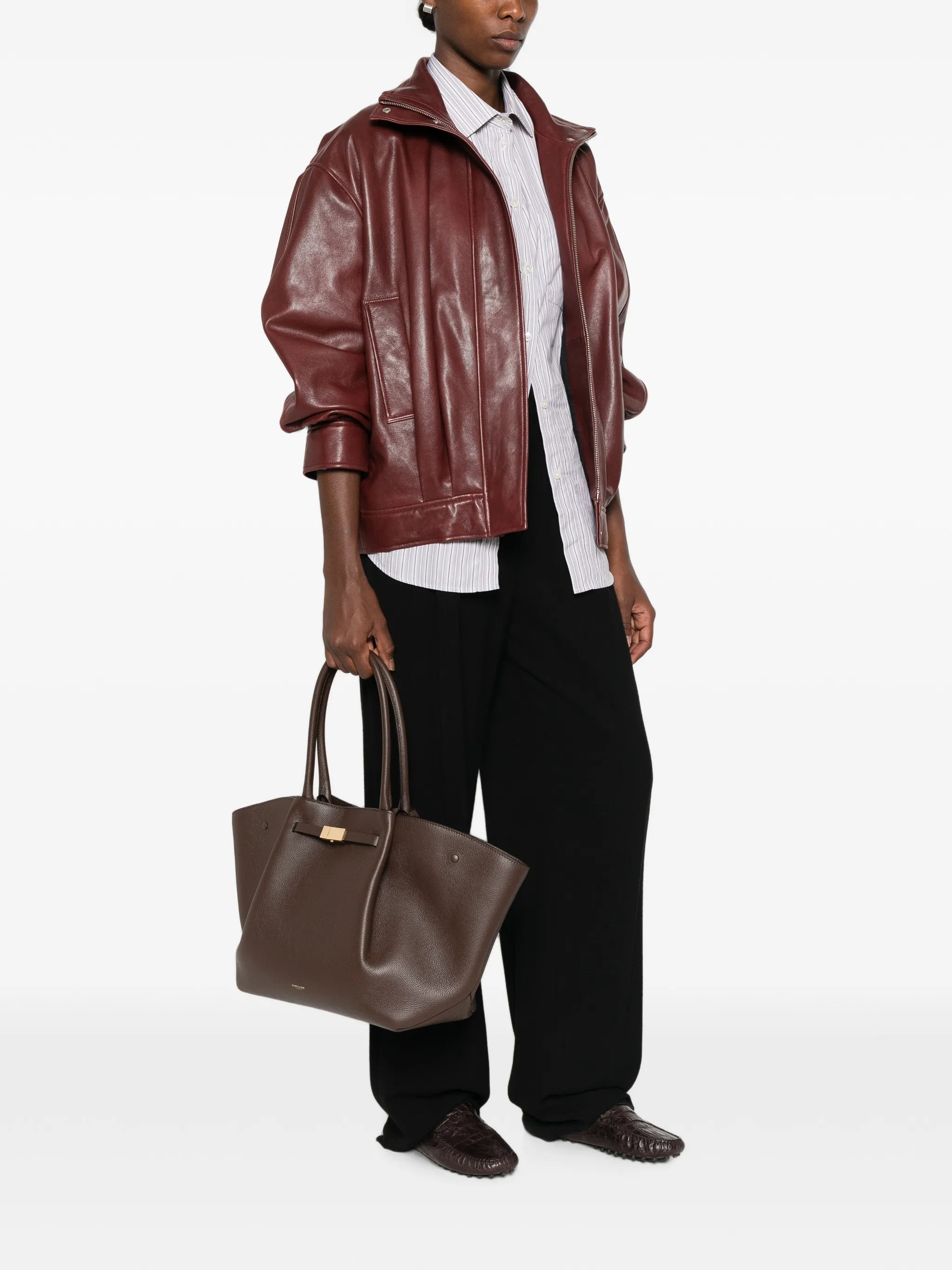 small New York leather shoulder bag