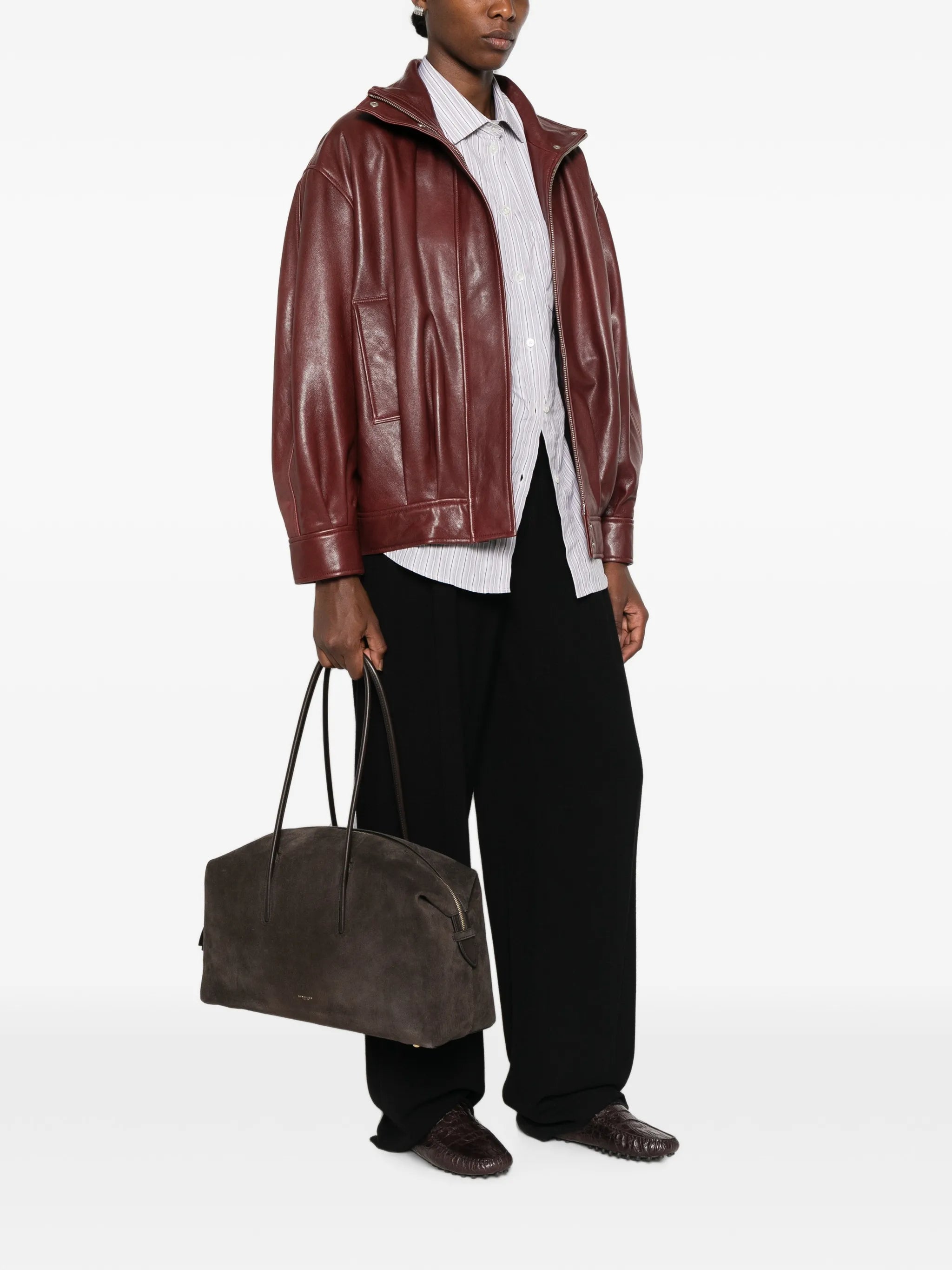 Stockholm suede shoulder bag