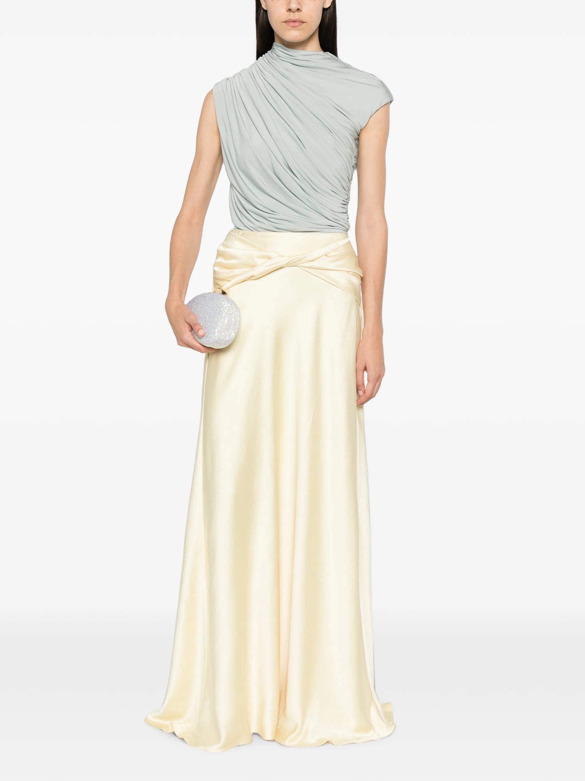 Andi twisted-waist maxi skirt
