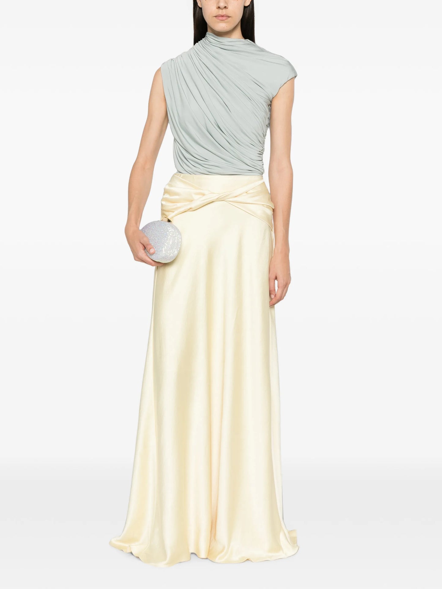 Andi twisted-waist maxi skirt