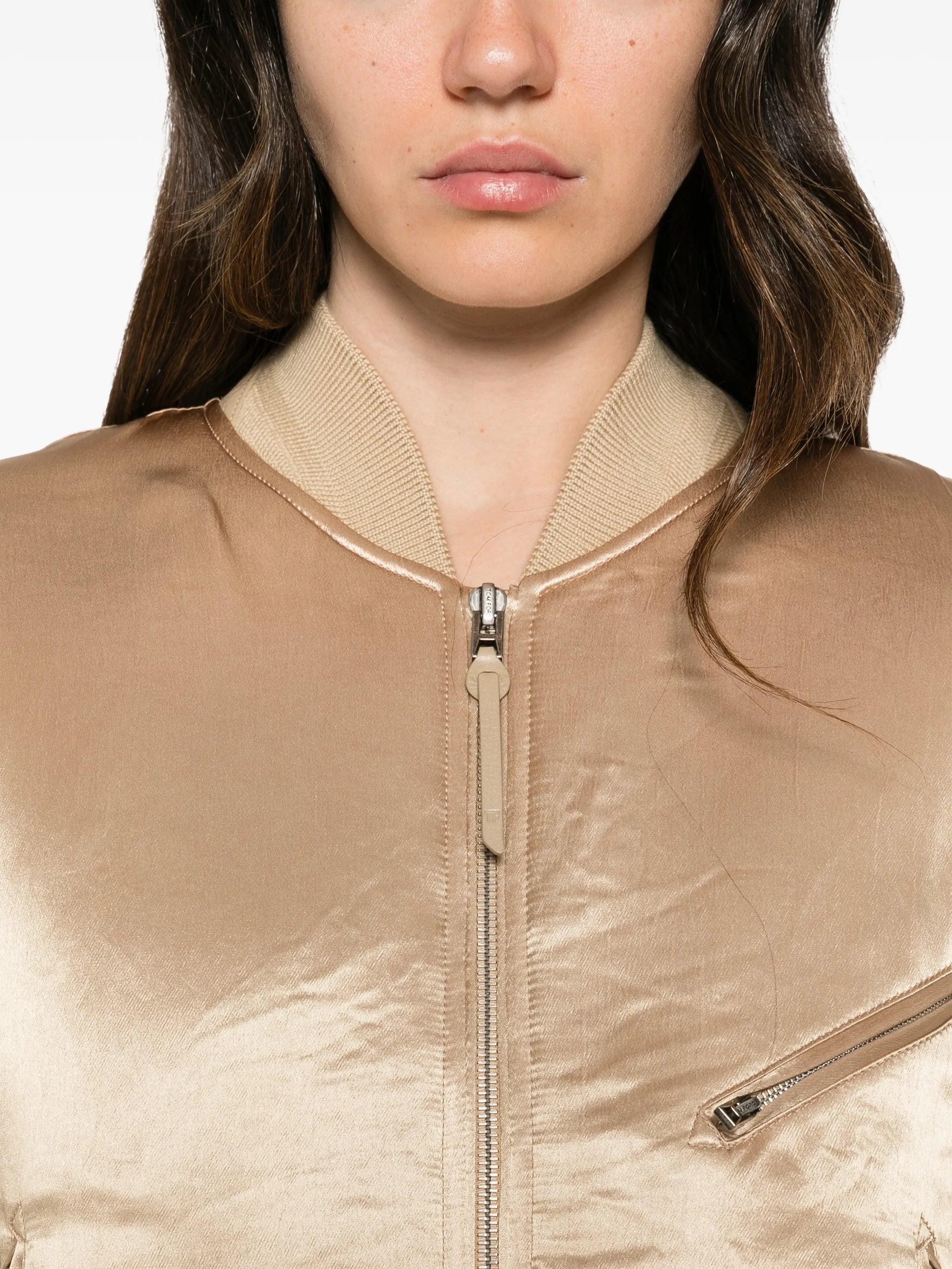 satin bomber jacket