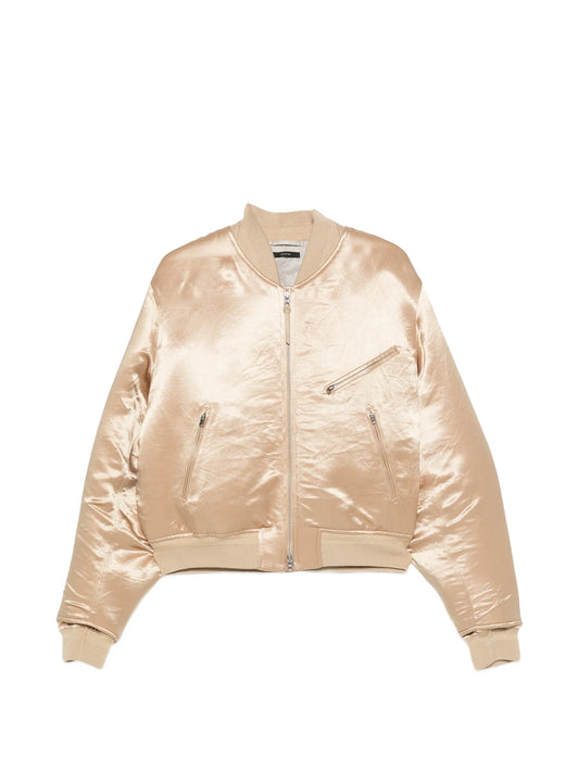 satin bomber jacket