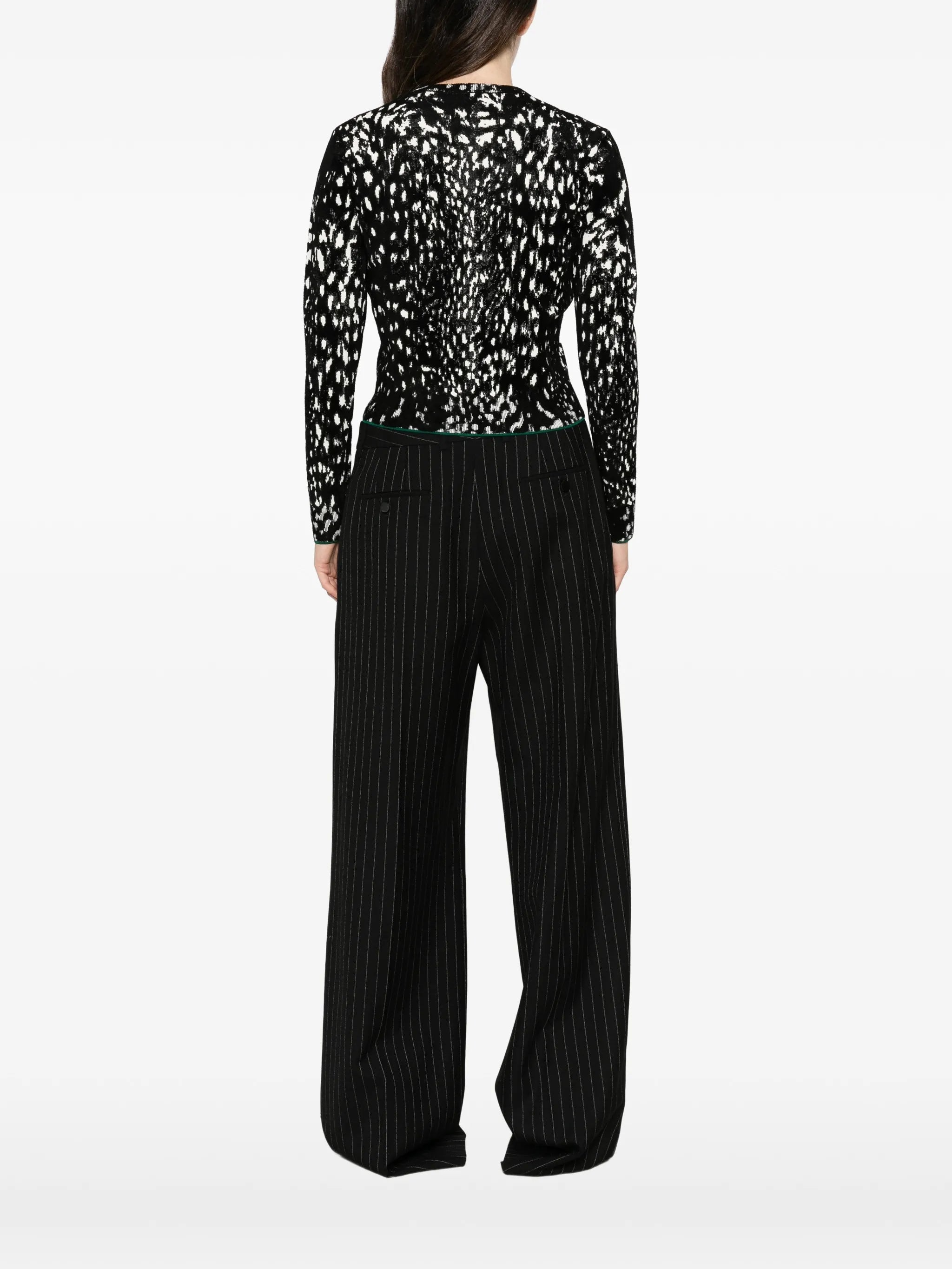 Lynx jacquard cardigan