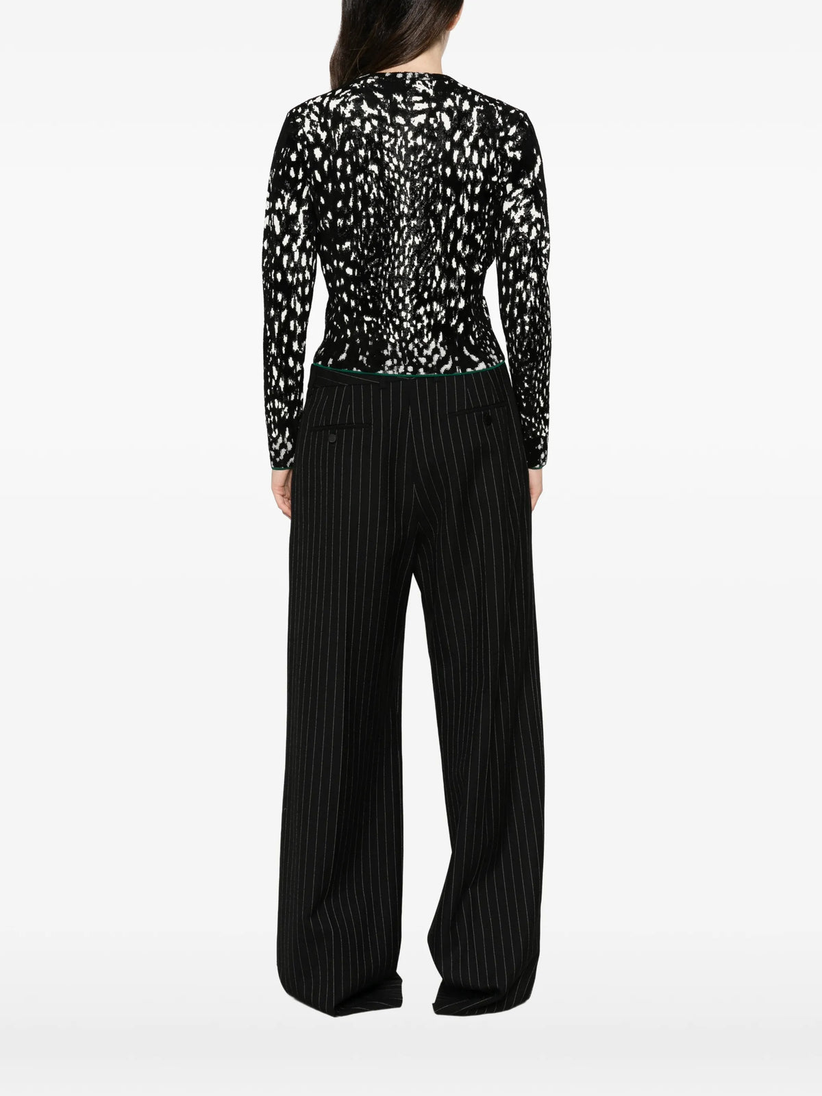 Lynx jacquard cardigan