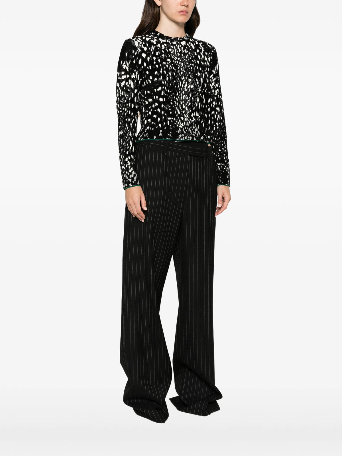 Lynx jacquard cardigan