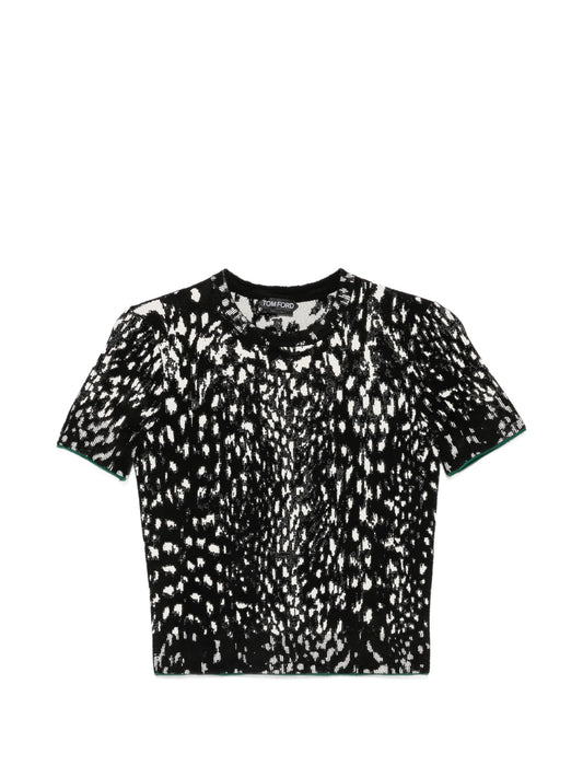 lynx jacquard sweater