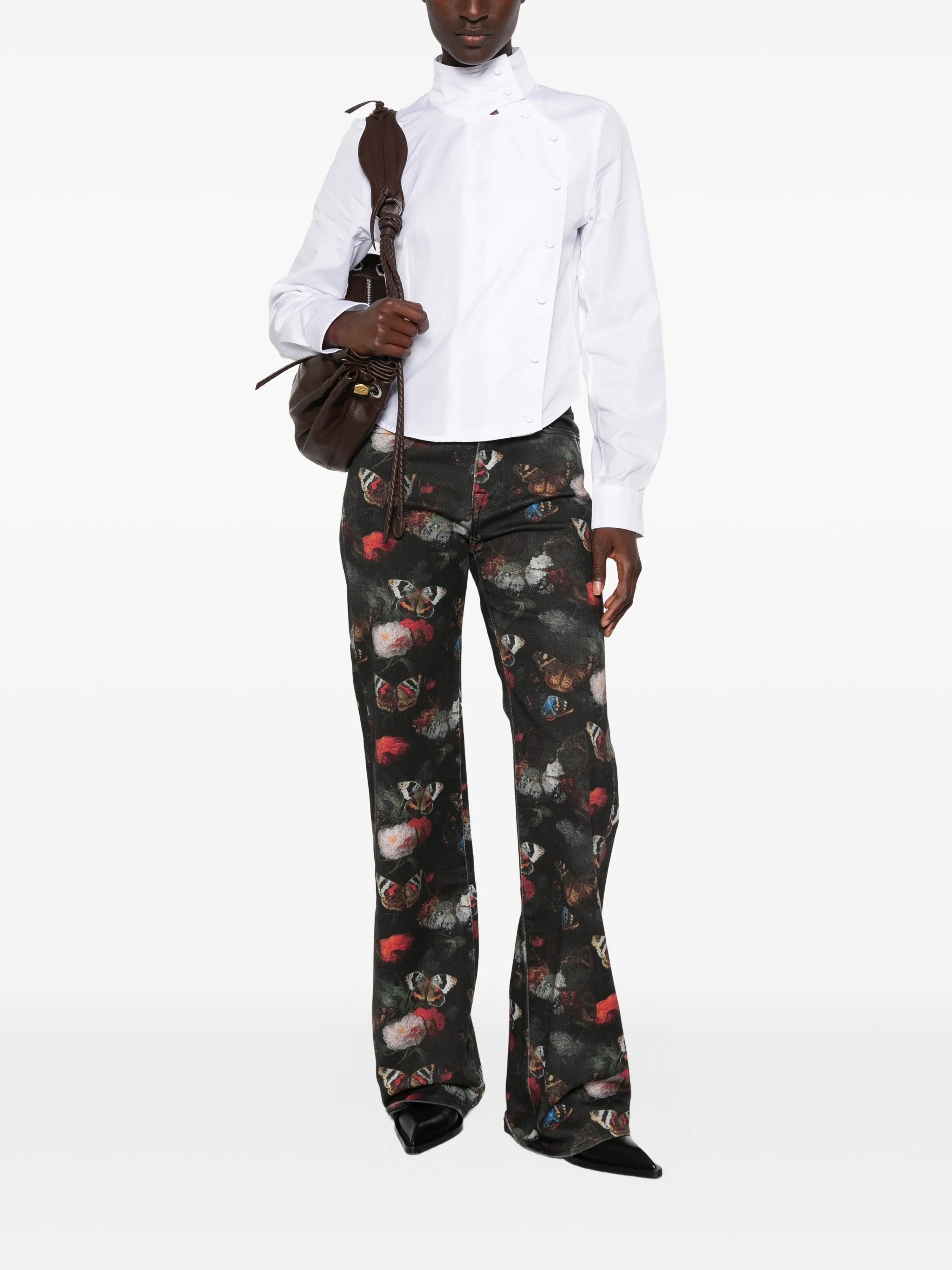 Jane butterfly-print jeans