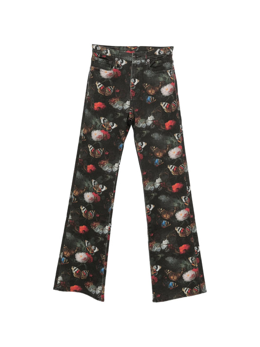 Jane butterfly-print jeans