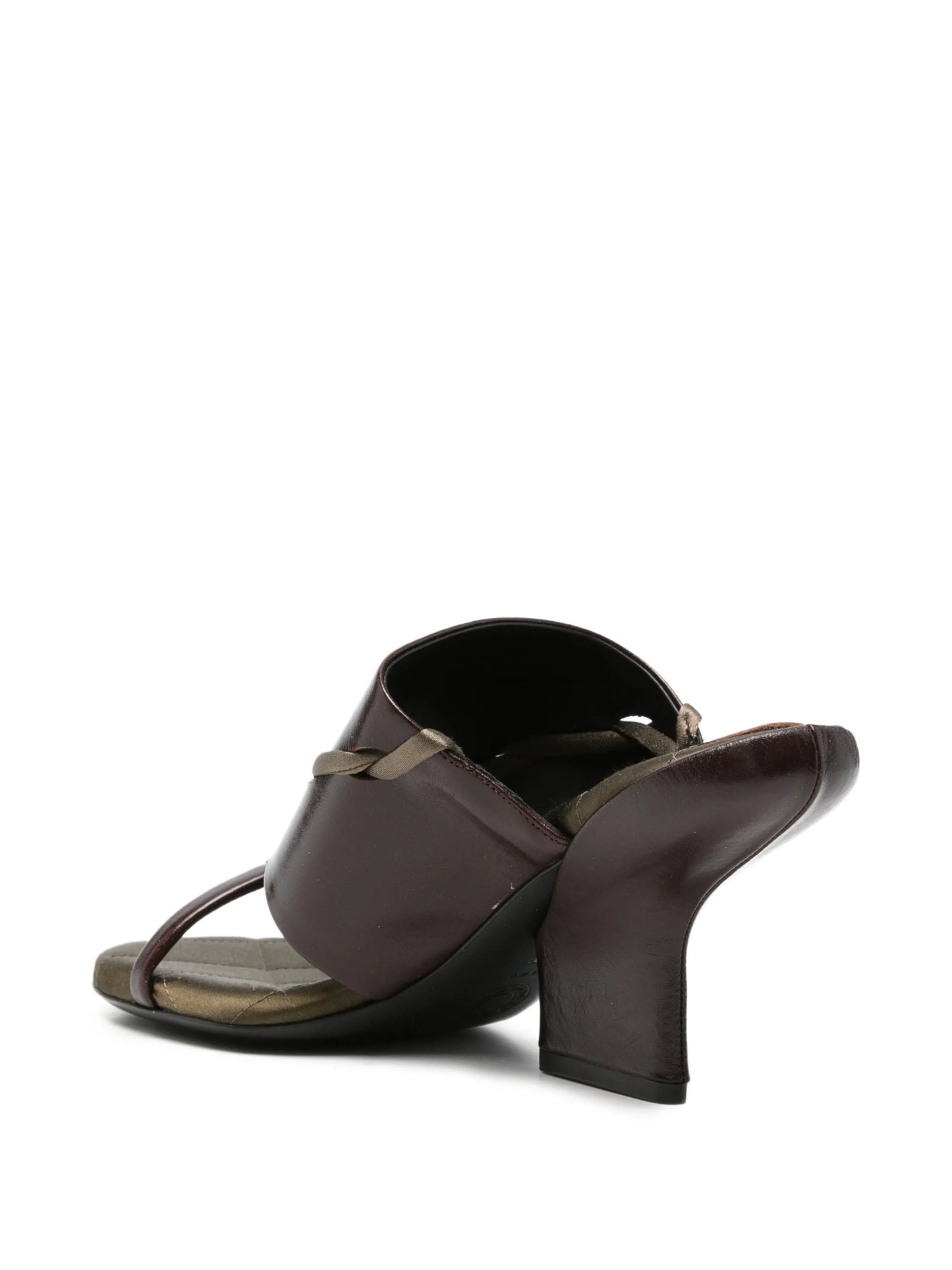 braided-strap leather sandals