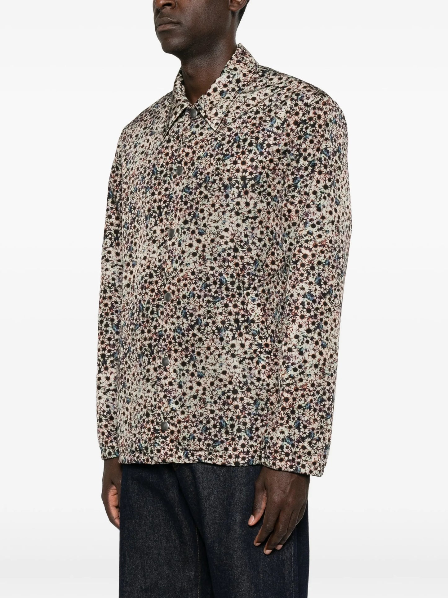 floral-print jacket