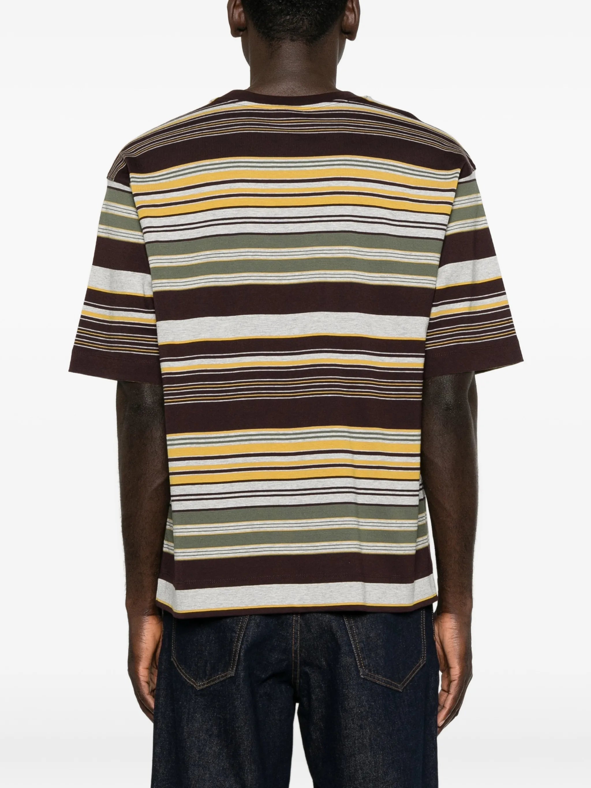 striped chest-pocket T-shirt