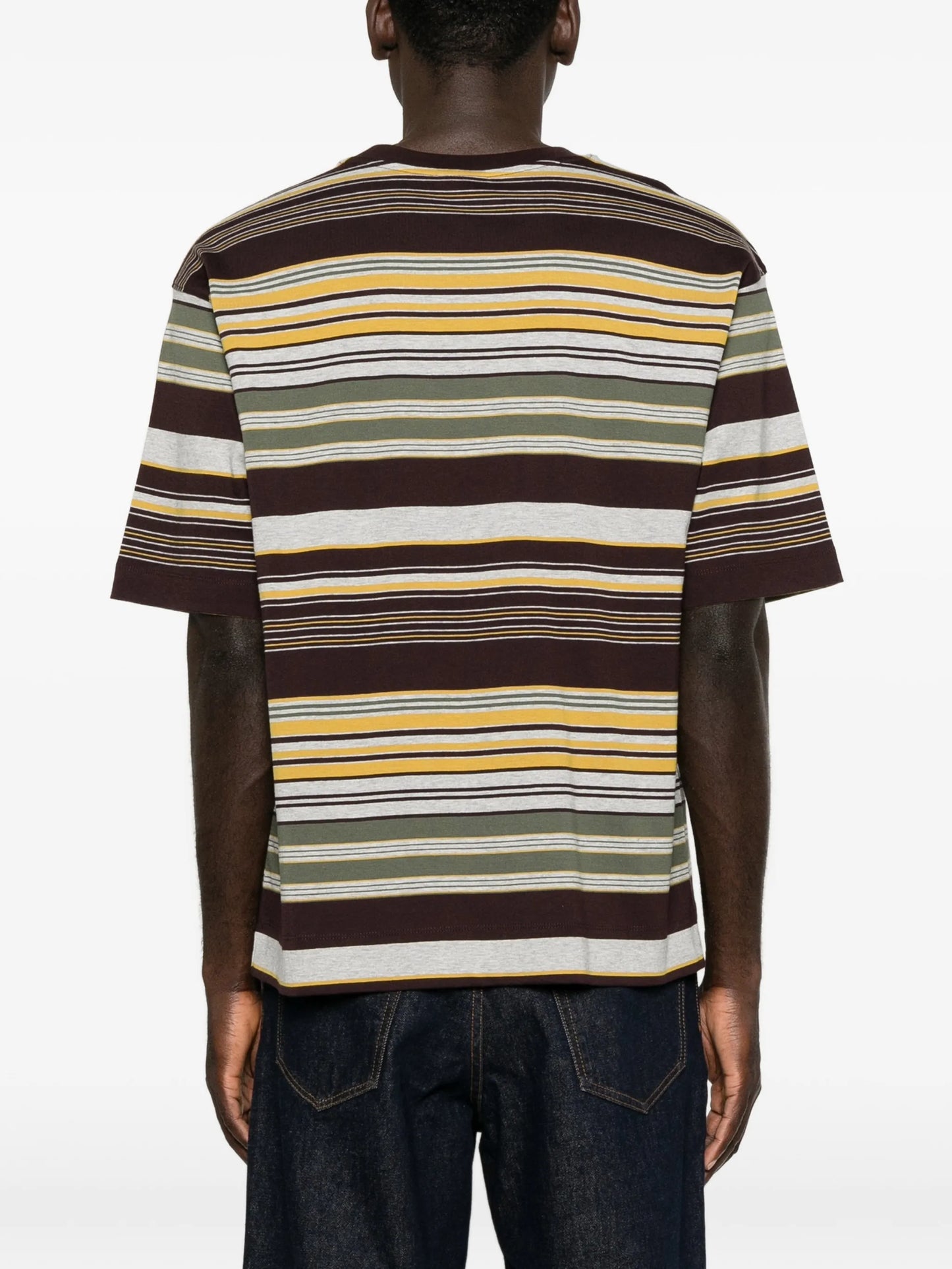 striped chest-pocket T-shirt