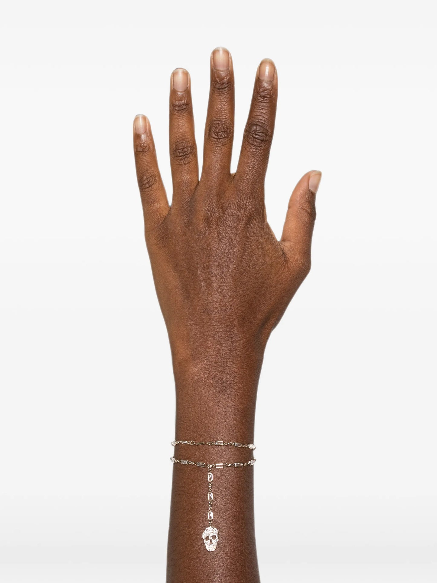 pavé-set Skull bracelet